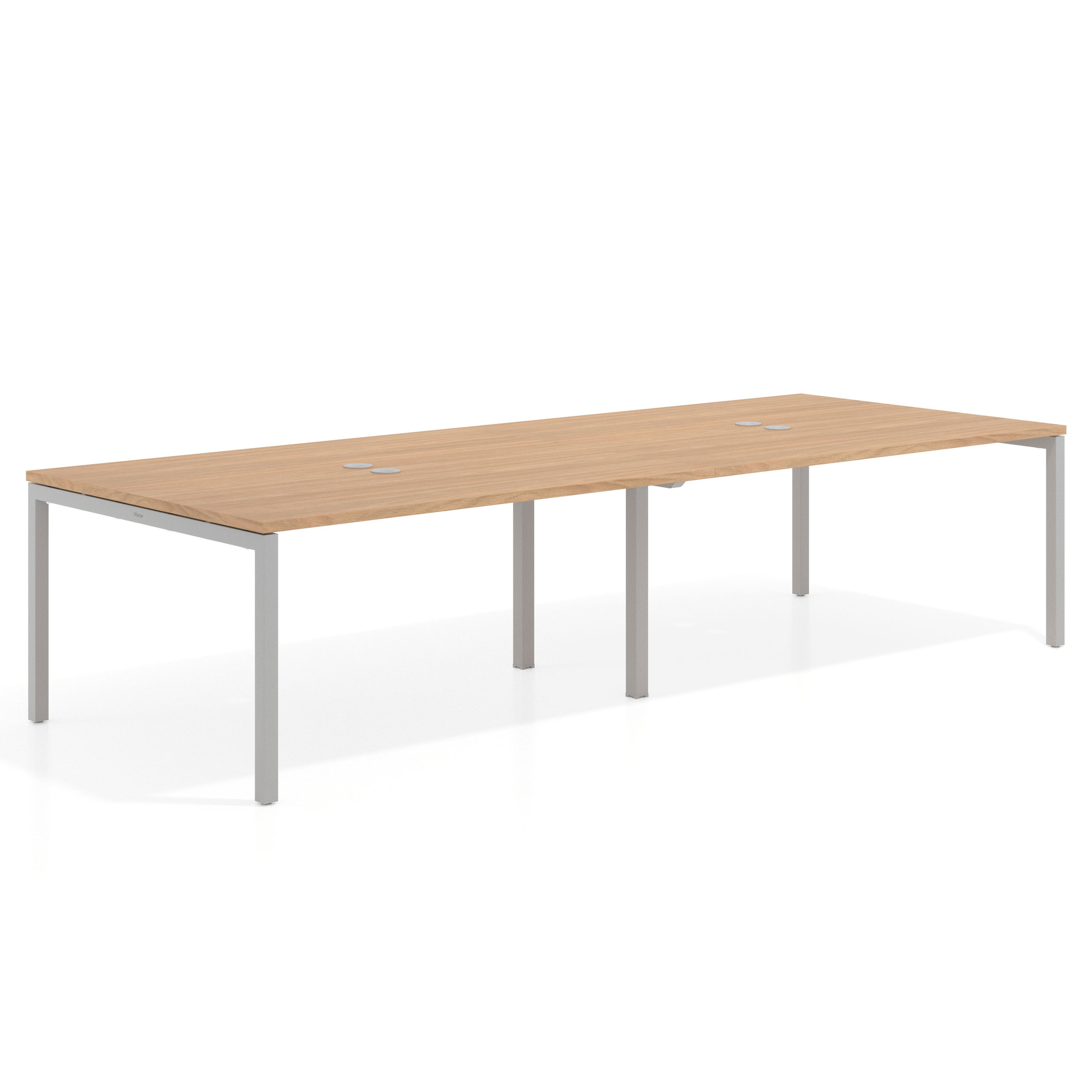 mesa multipuesto 240x126 siroco kube mesa coworking doble fondo 126cm recto 1