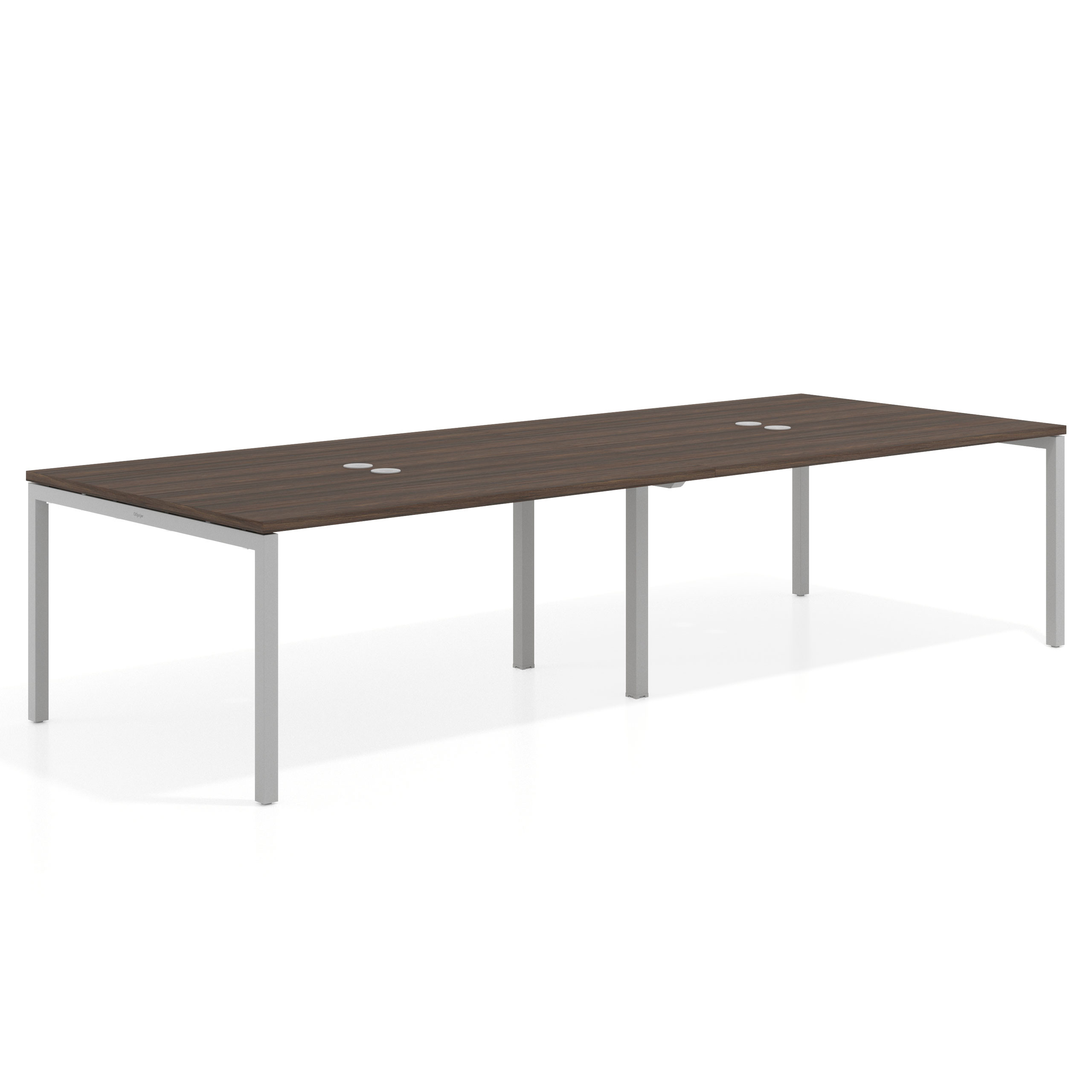 mesa multipuesto 240x126 mistral kube mesa coworking doble fondo 126cm recto 1
