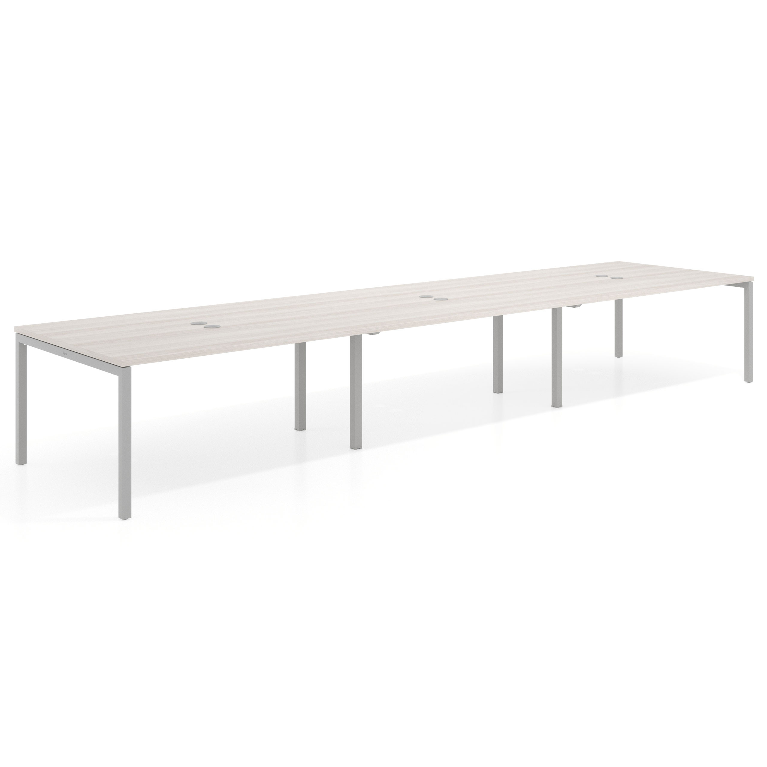 mesa multipuesto 360x126 california kube mesa coworking triple fondo 126cm recto 1