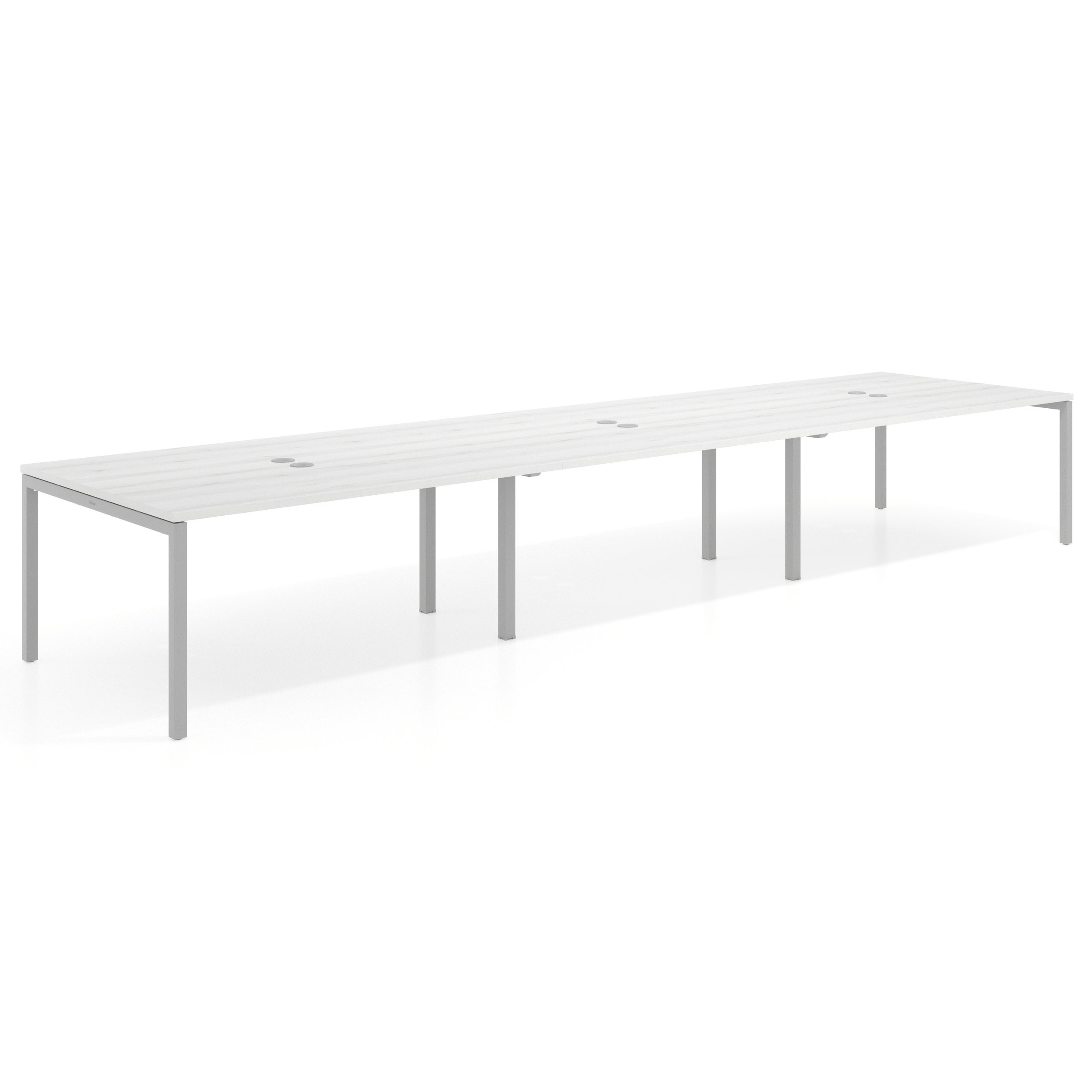 mesa multipuesto 360x126 albo kube mesa coworking triple fondo 126cm recto 1