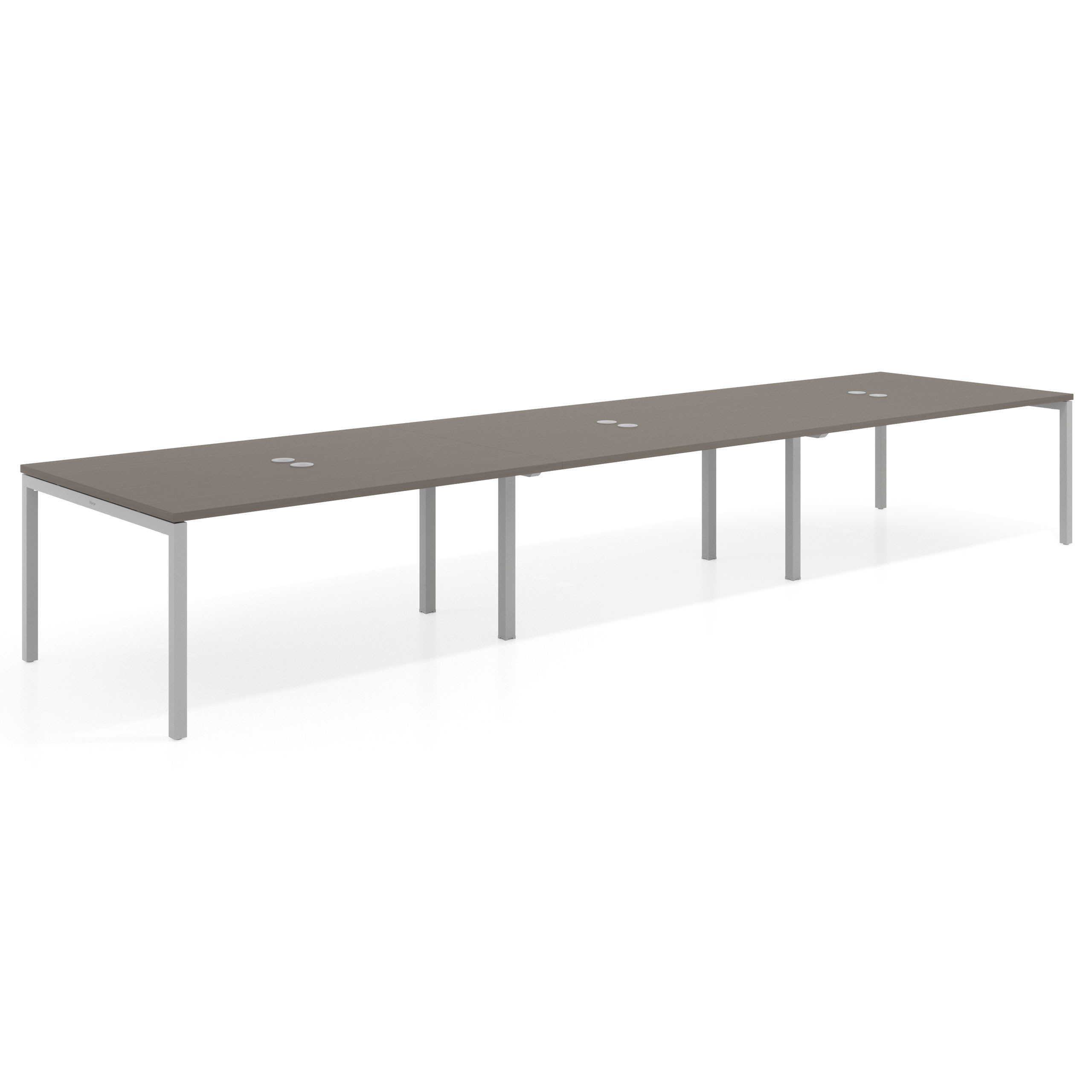 mesa multipuesto 420x126 etna kube mesa coworking triple fondo 126cm recto 1