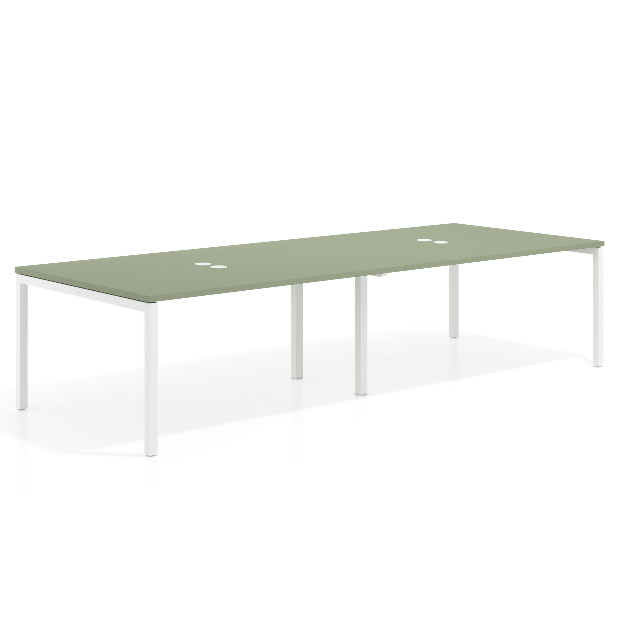 mesa multipuesto 240x126 sauce kube mesa coworking doble fondo 126cm recto 1