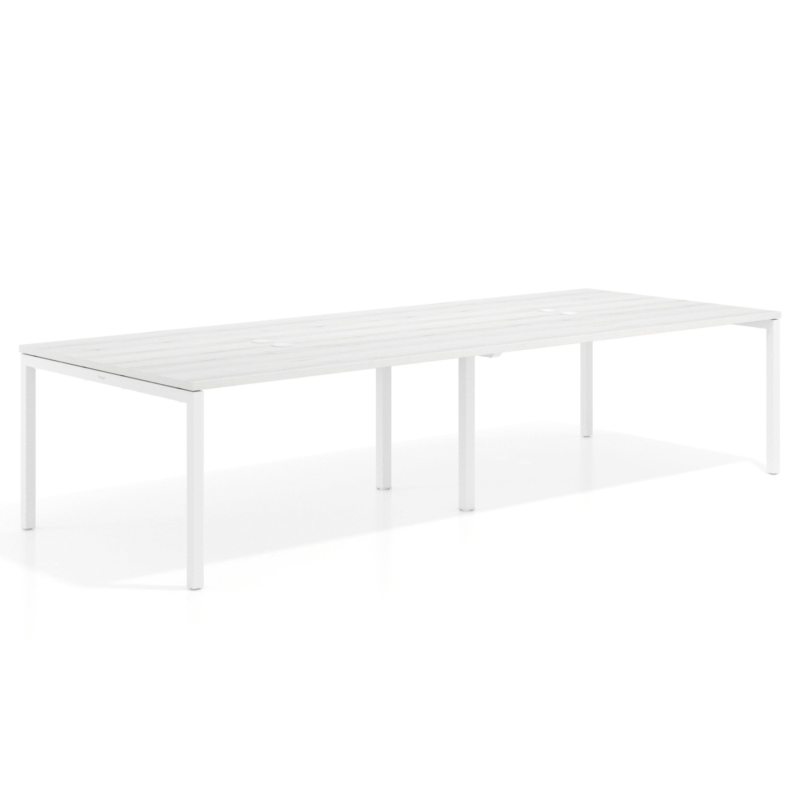 mesa multipuesto 360x126 albo kube mesa coworking doble fondo 126cm recto 1
