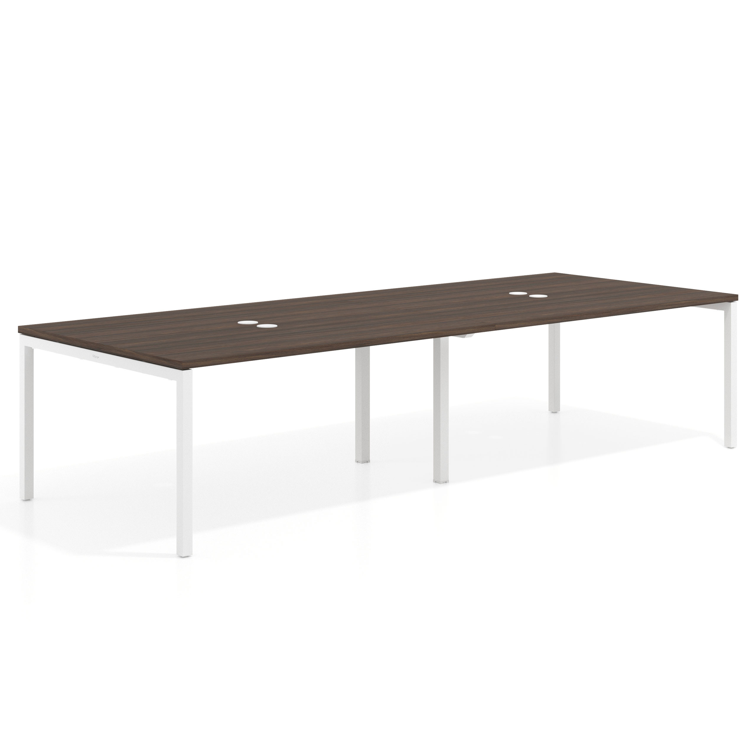 mesa multipuesto 240x126 mistral kube mesa coworking doble fondo 126cm recto 1