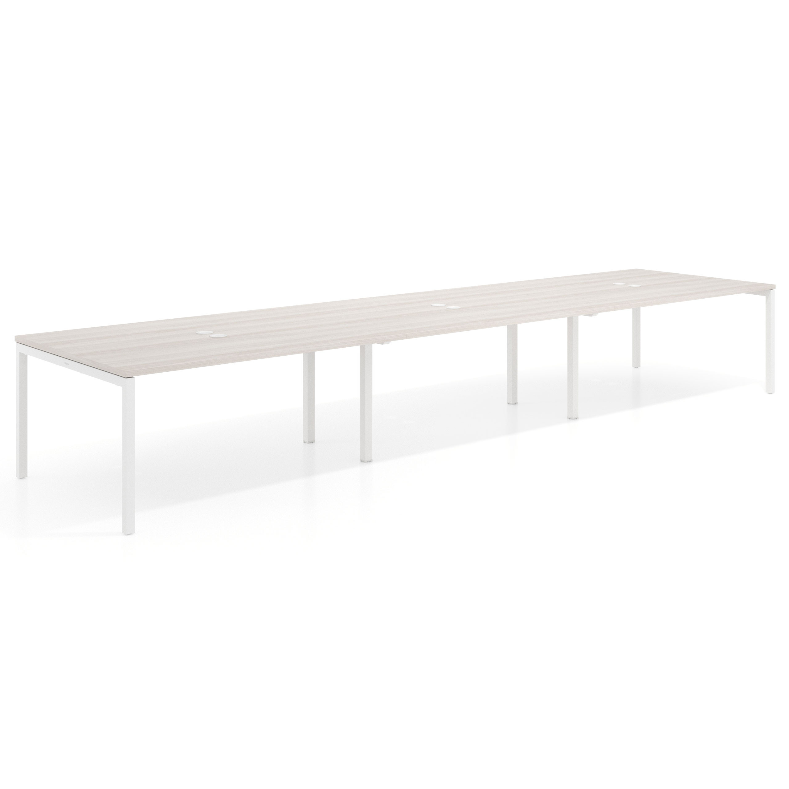 mesa multipuesto 360x126 california kube mesa coworking triple fondo 126cm recto 1