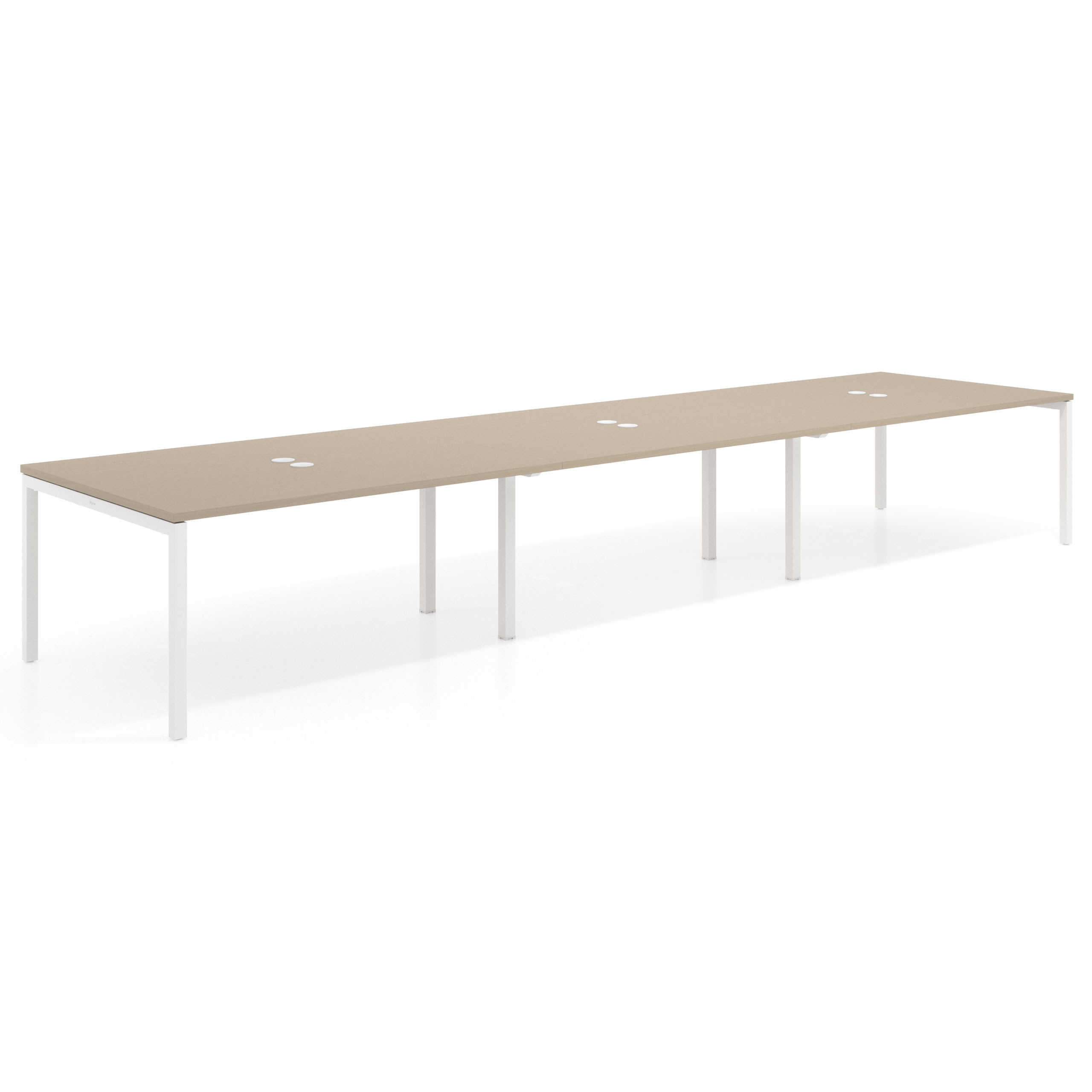 mesa multipuesto 360x126 canvas kube mesa coworking triple fondo 126cm recto 1