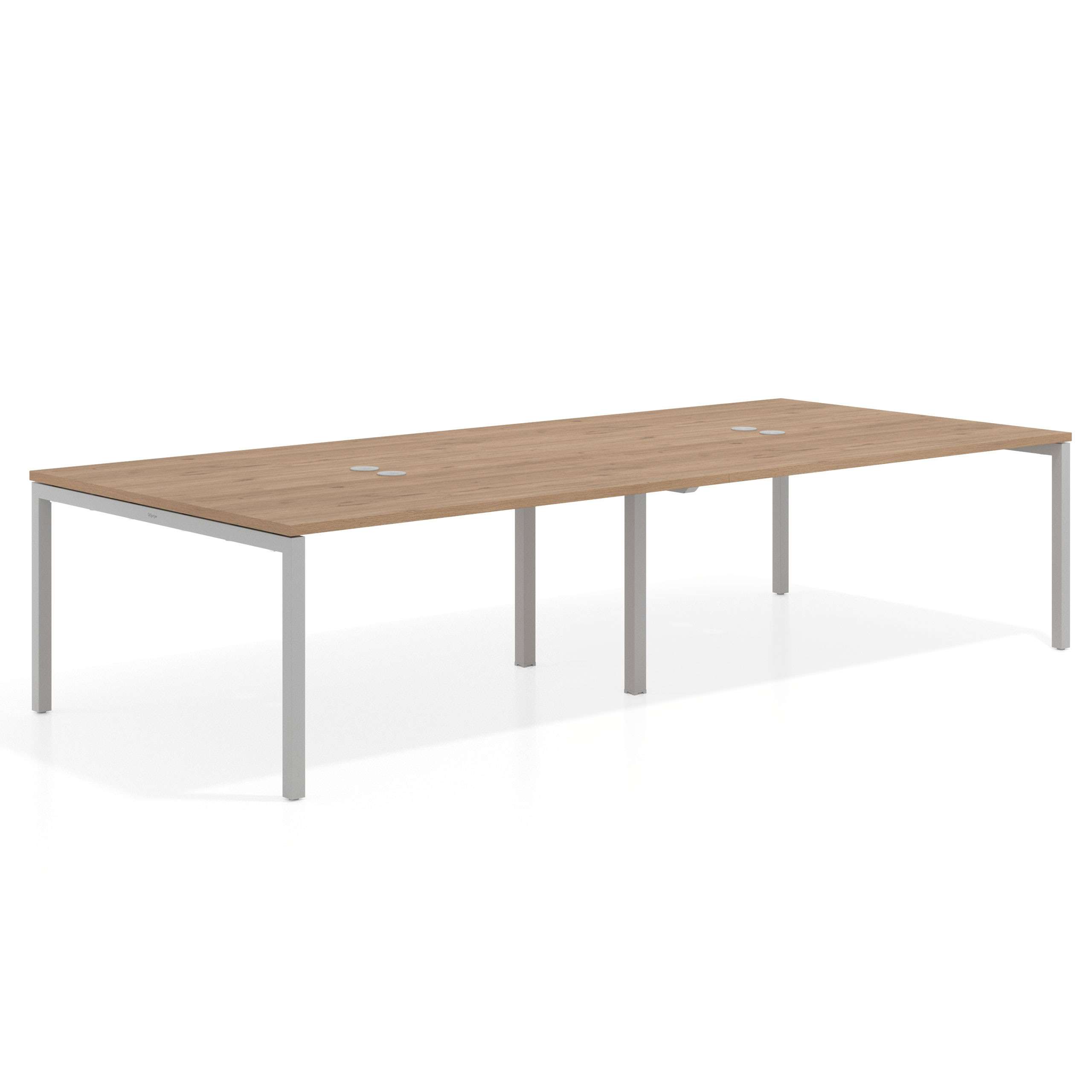 mesa co working 240x142 naturale kube mesa coworking doble fondo 142cm recto 1