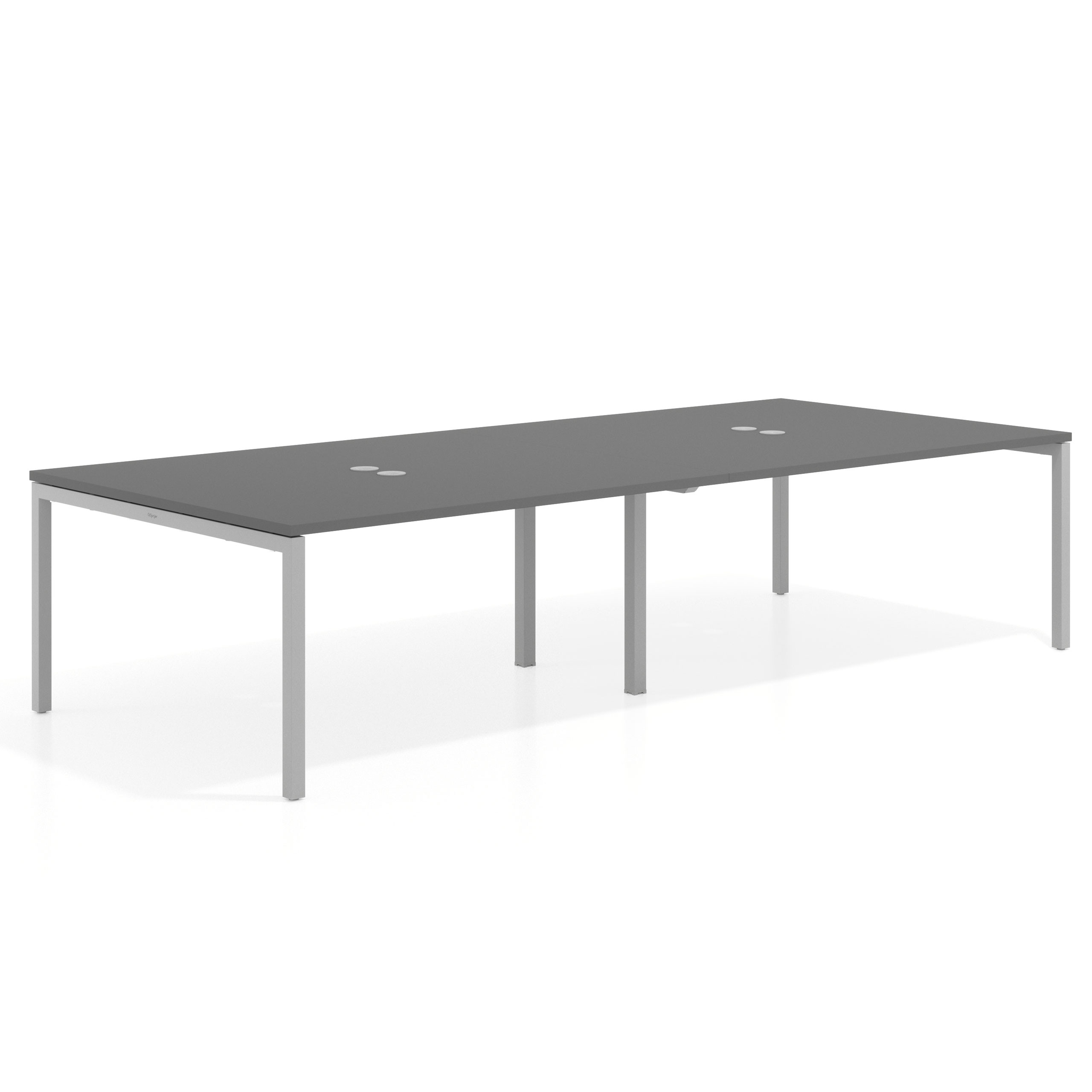 mesa co working 320x142 gris tormenta kube mesa coworking doble fondo 142cm recto 1