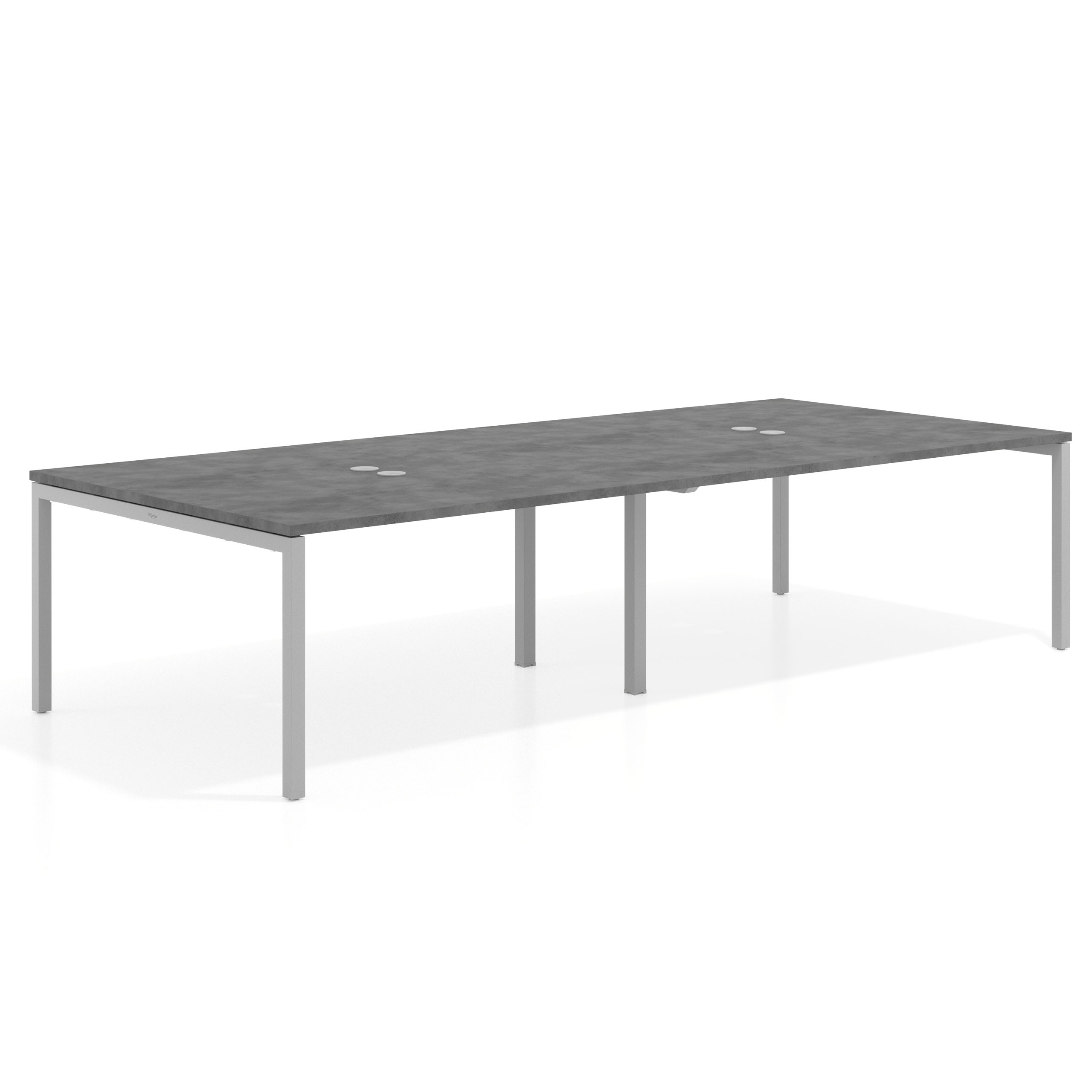 mesa co working 240x142 cemento kube mesa coworking doble fondo 142cm recto 1