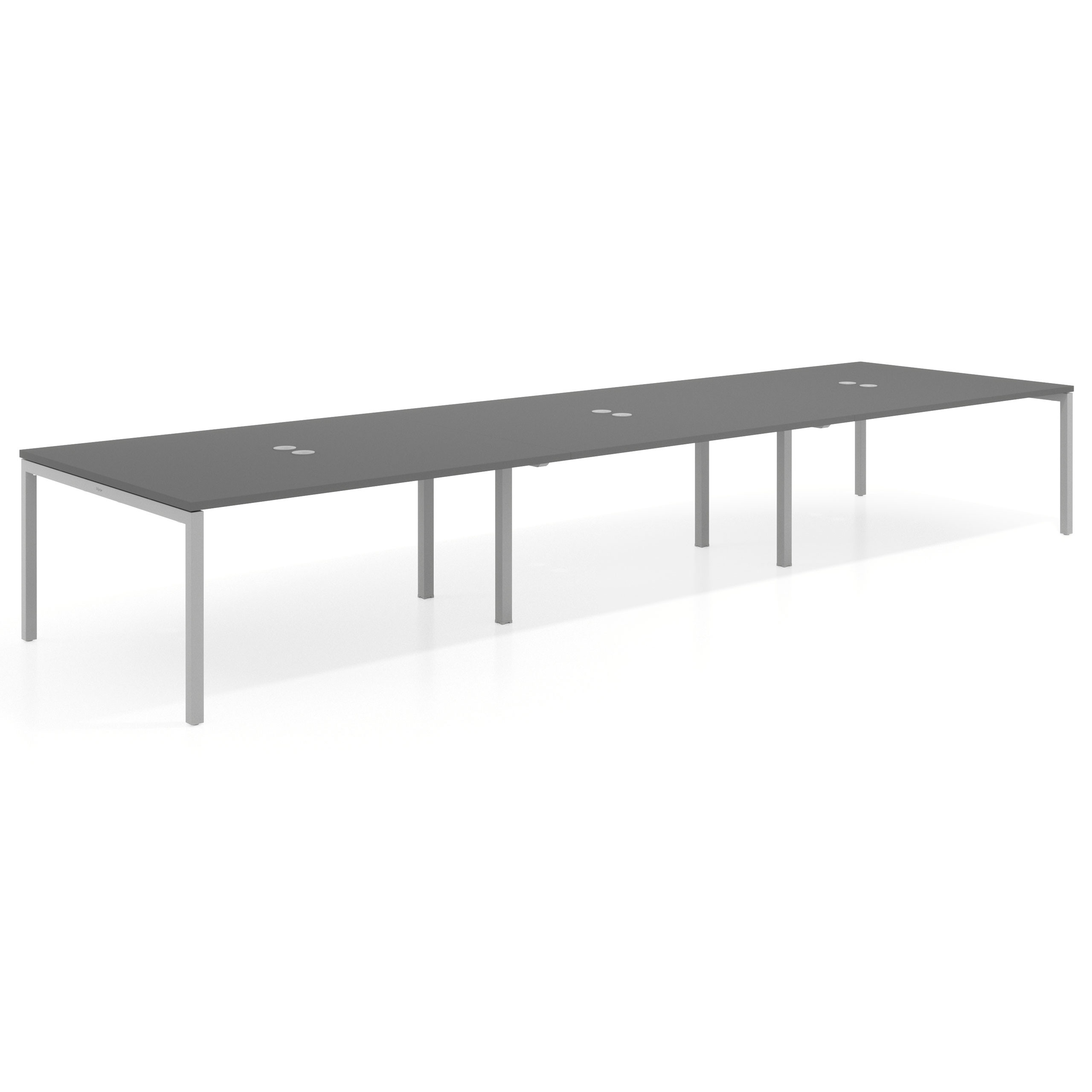 mesa co working 480x142 gris tormenta kube mesa coworking triple fondo 142cm recto 1