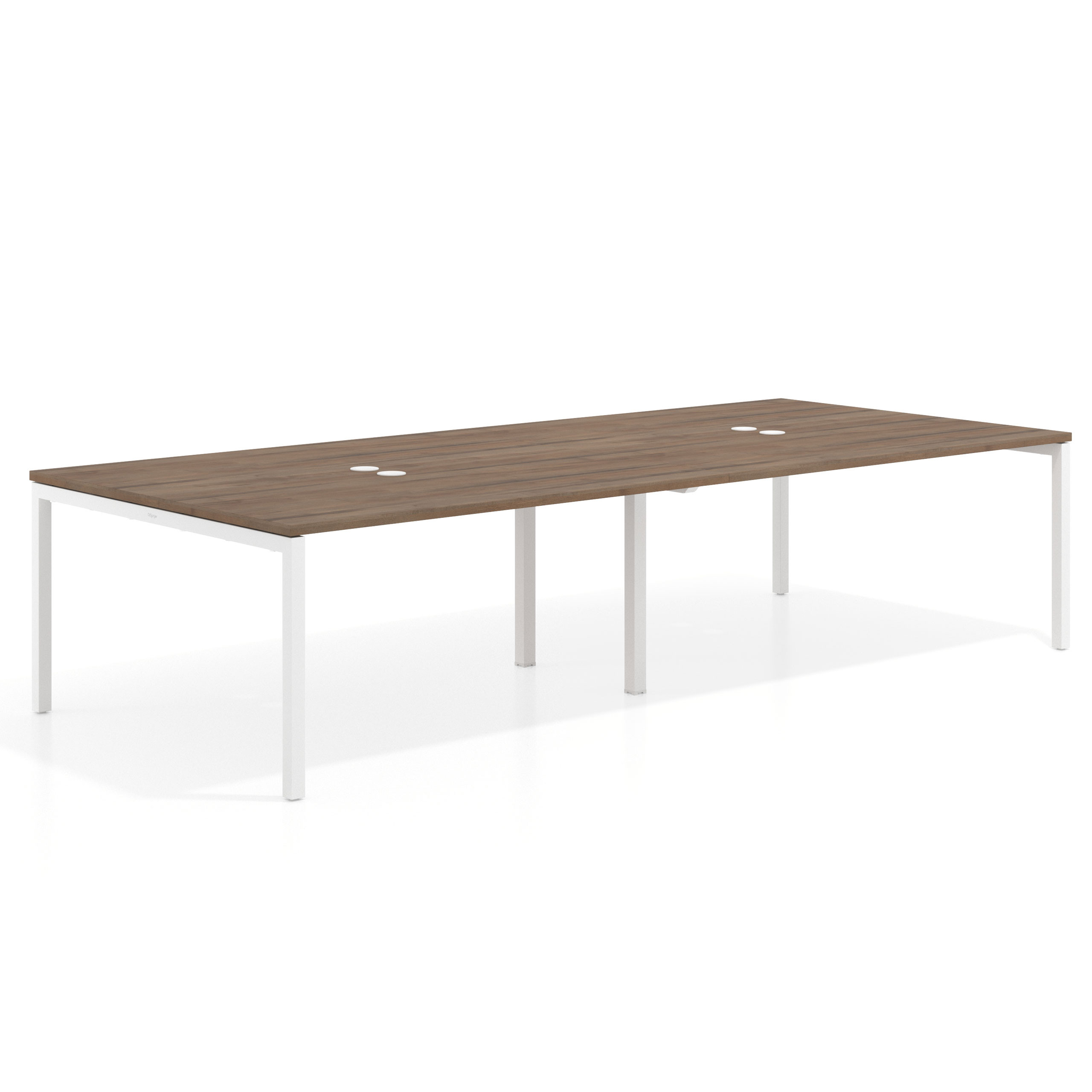 mesa co working 240x142 noce sabi kube mesa coworking doble fondo 142cm recto 1