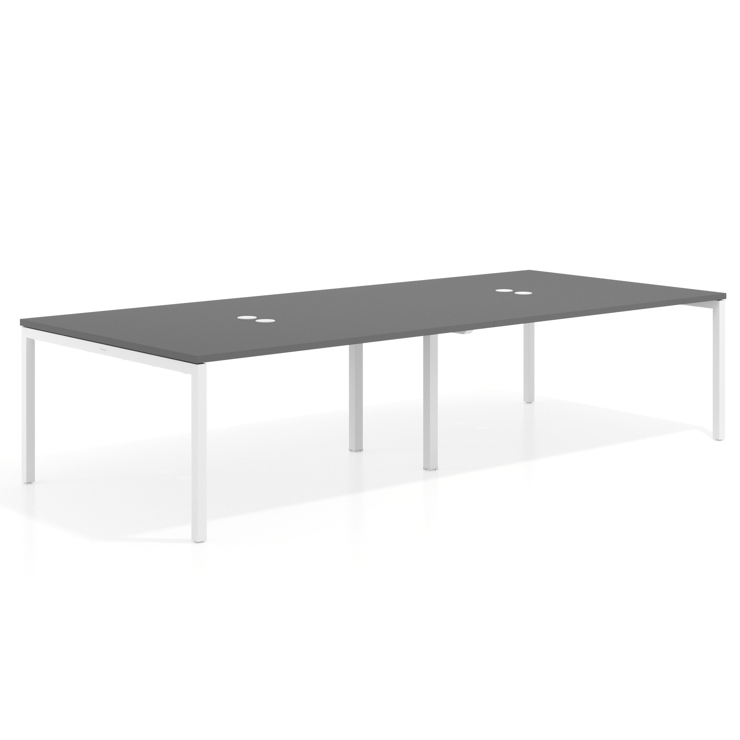 mesa co working 320x142 gris tormenta kube mesa coworking doble fondo 142cm recto 1