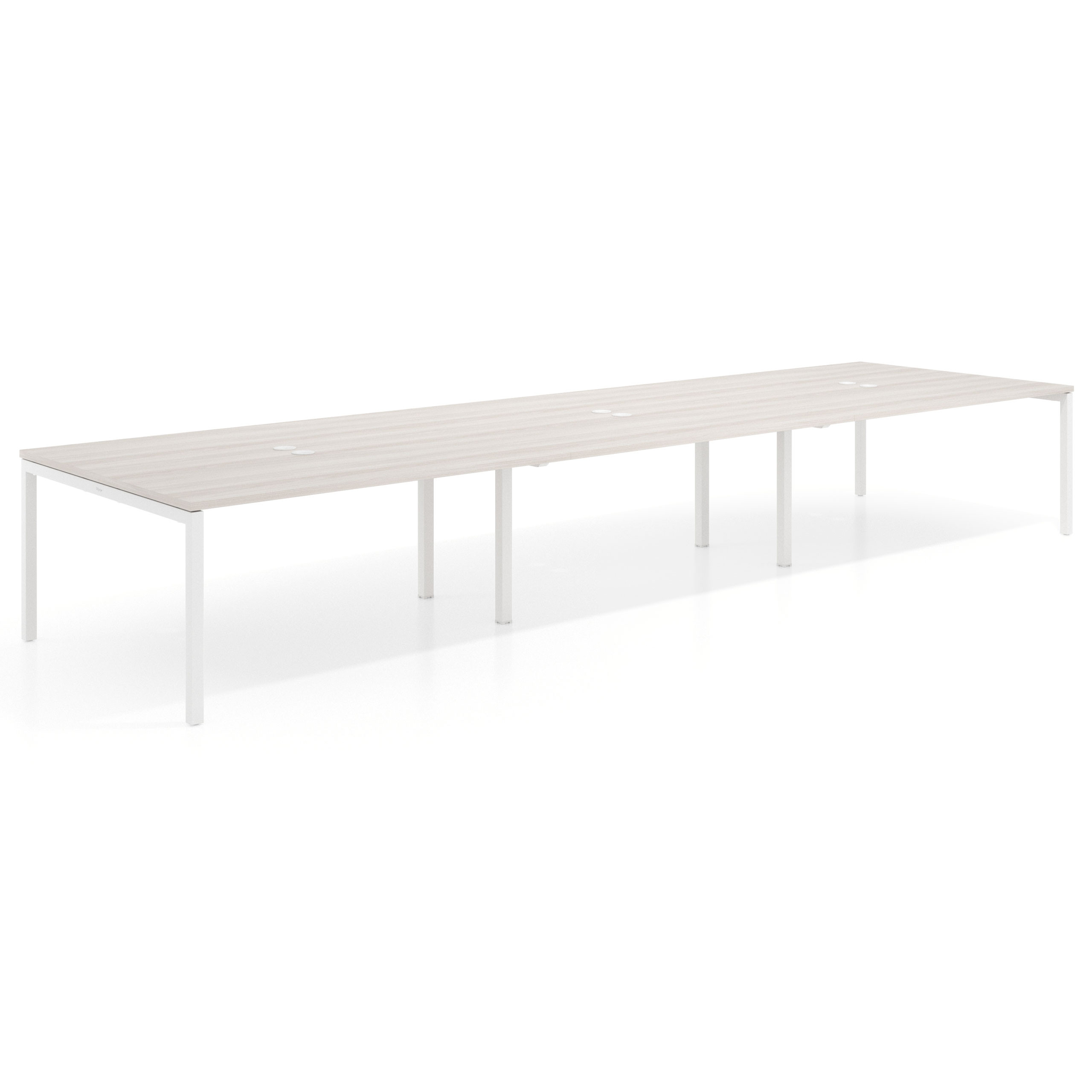 mesa multipuesto 360x142 california kube mesa coworking triple fondo 142cm recto 1
