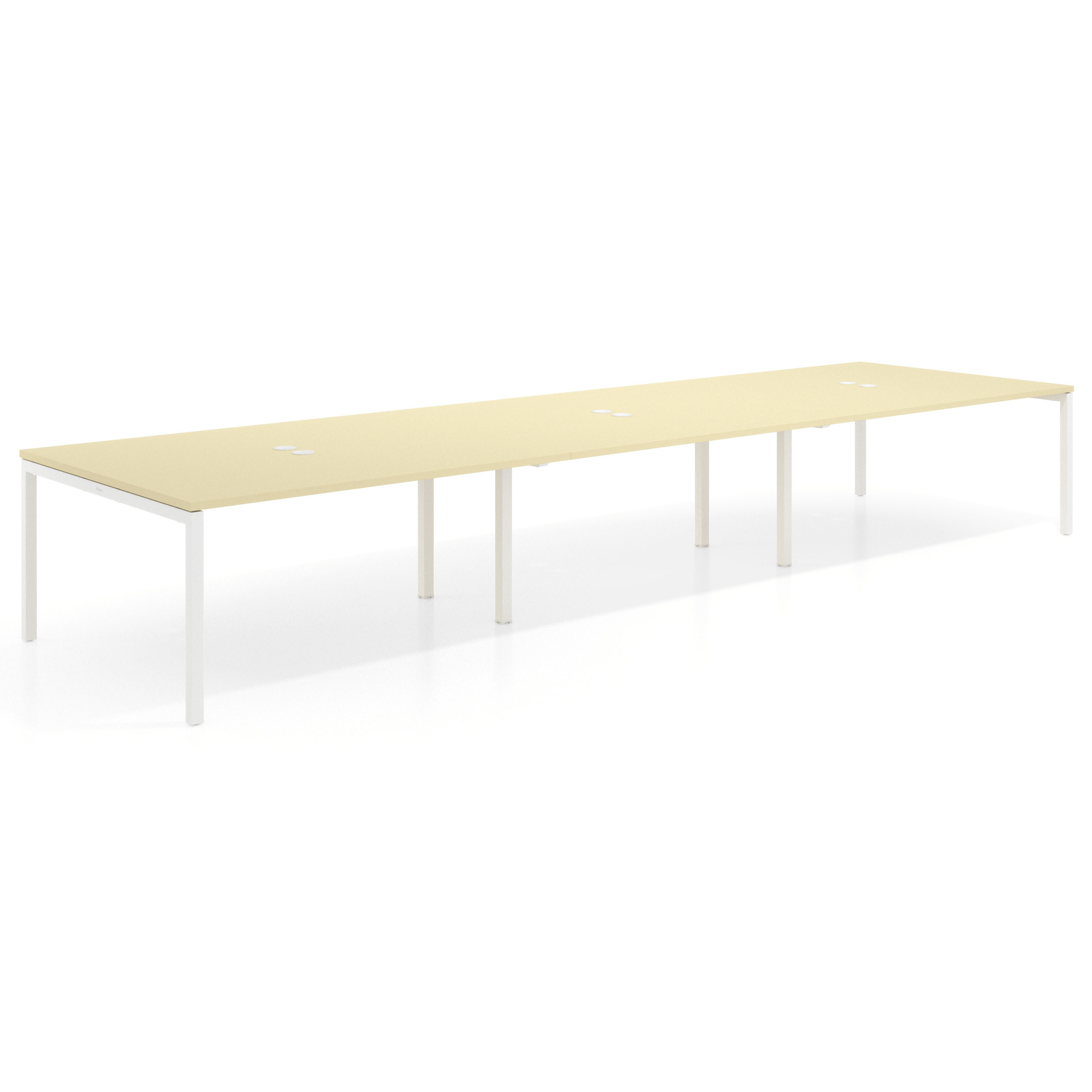 mesa multipuesto 360x142 salvia kube mesa coworking triple fondo 142cm recto 1