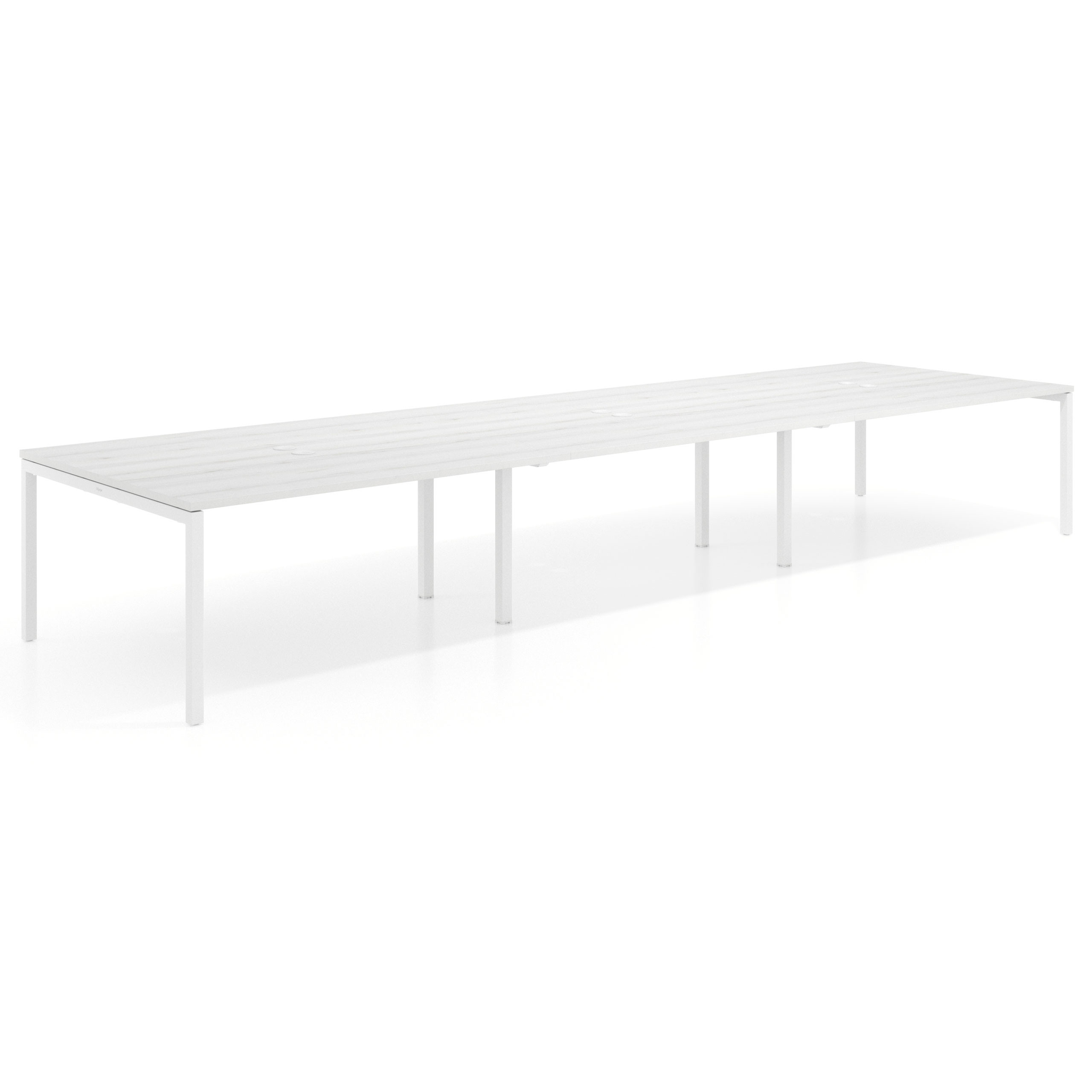 mesa multipuesto 360x142 albo kube mesa coworking triple fondo 142cm recto 1