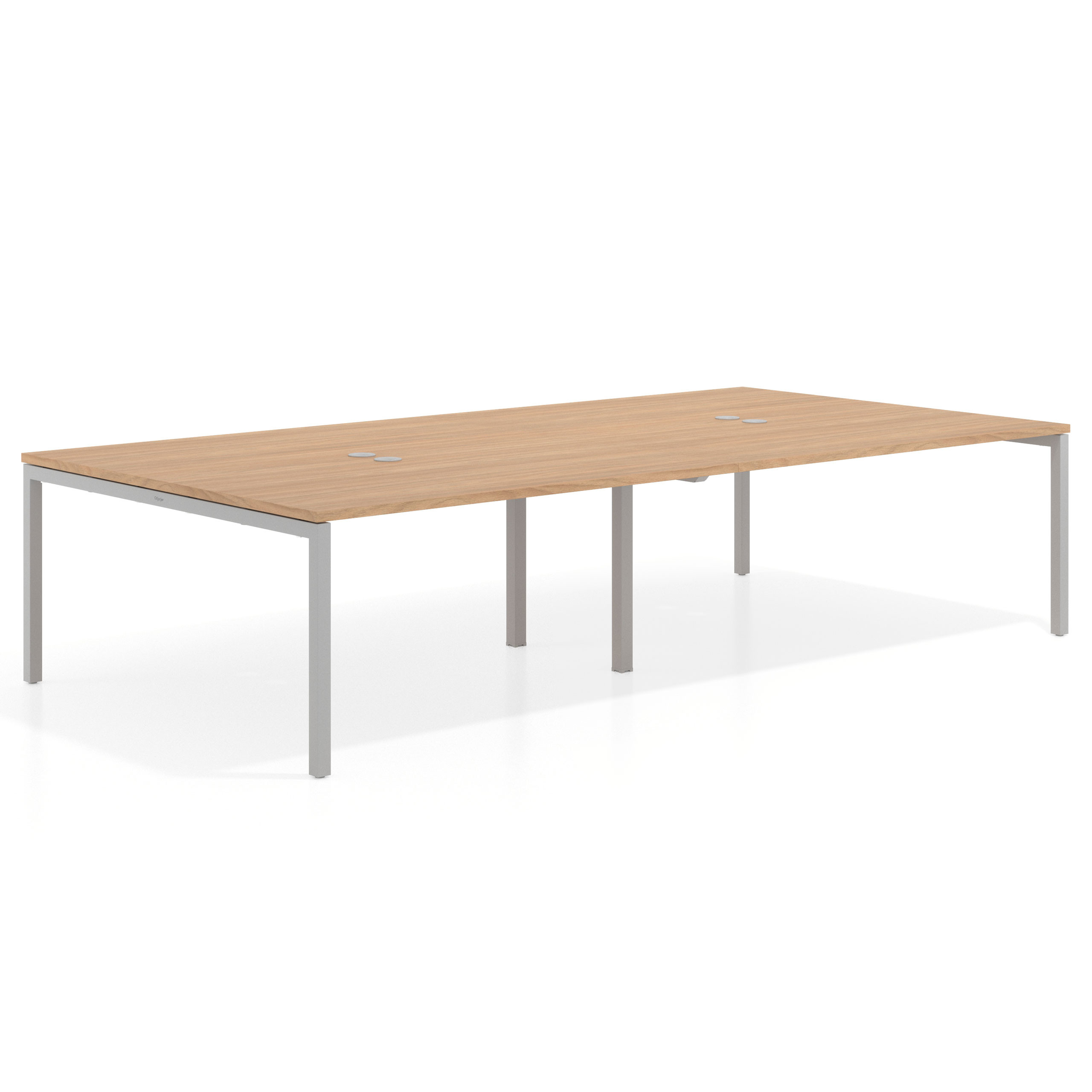 mesa multipuesto 240x166 siroco kube mesa coworking doble fondo 166cm recto 1