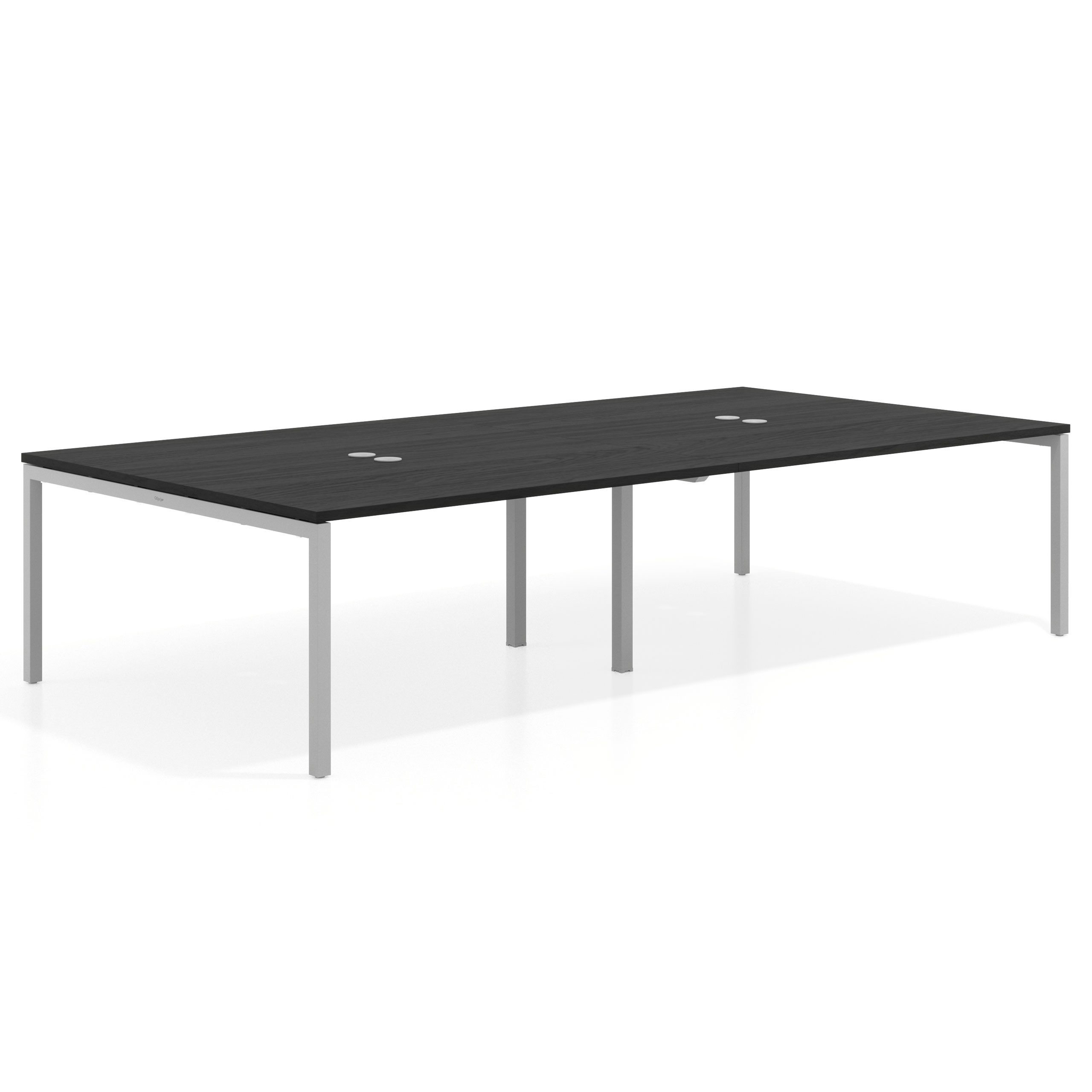 mesa multipuesto 240x166 bocamina kube mesa coworking doble fondo 166cm recto 1