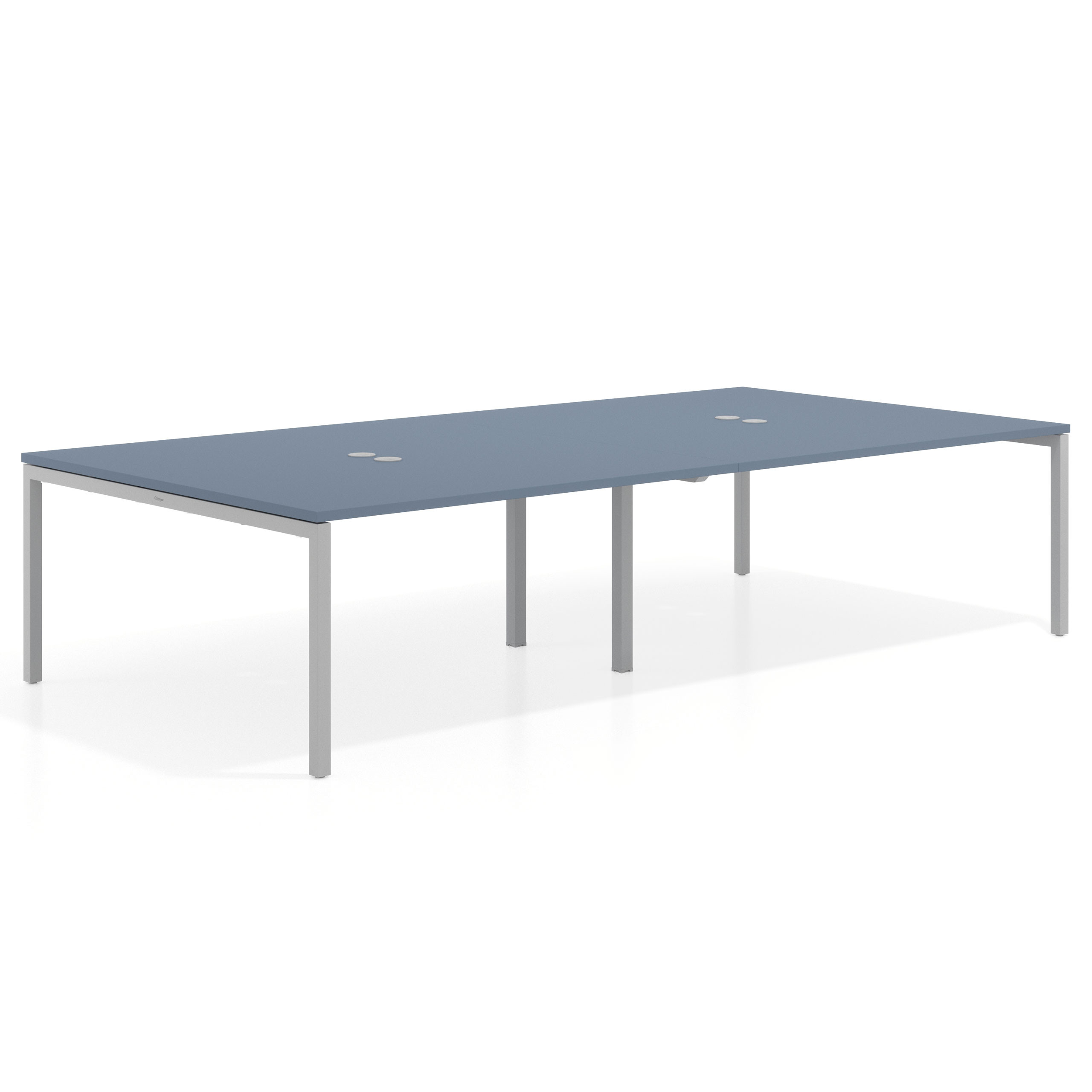 mesa multipuesto 320x166 azul talco kube mesa coworking doble fondo 166cm recto 1