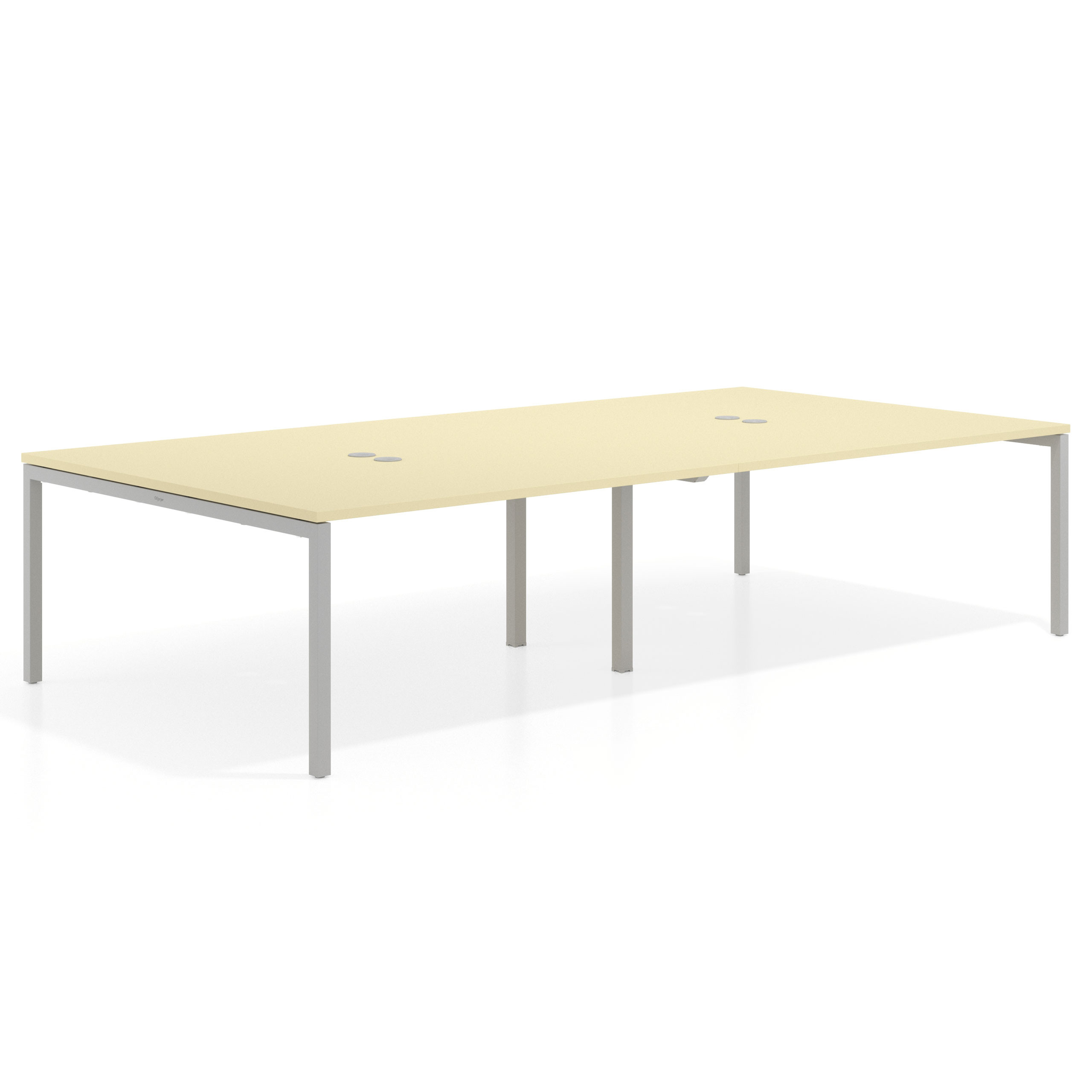 mesa multipuesto 240x166 salvia kube mesa coworking doble fondo 166cm recto 1