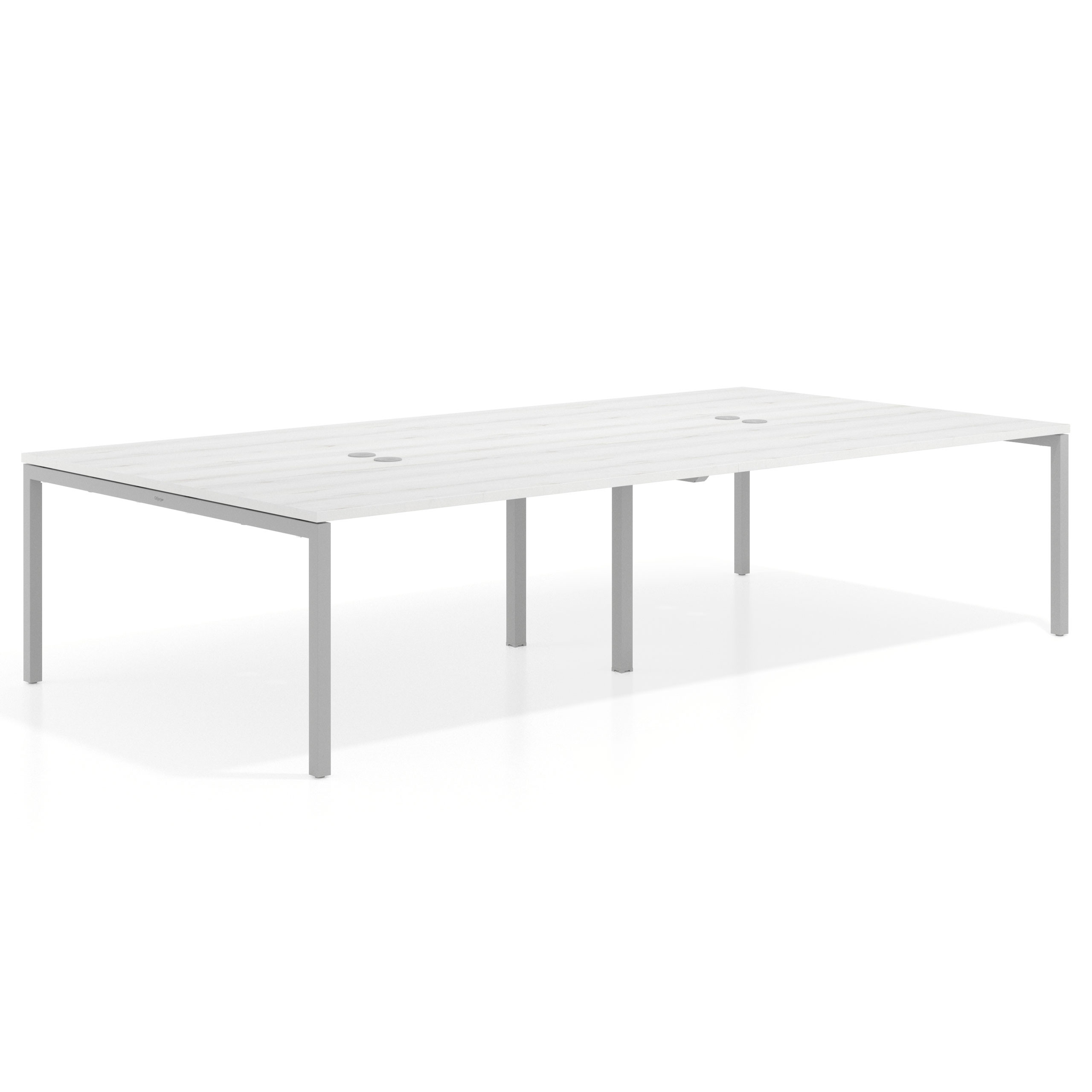 mesa multipuesto 240x166 albo kube mesa coworking doble fondo 166cm recto 1
