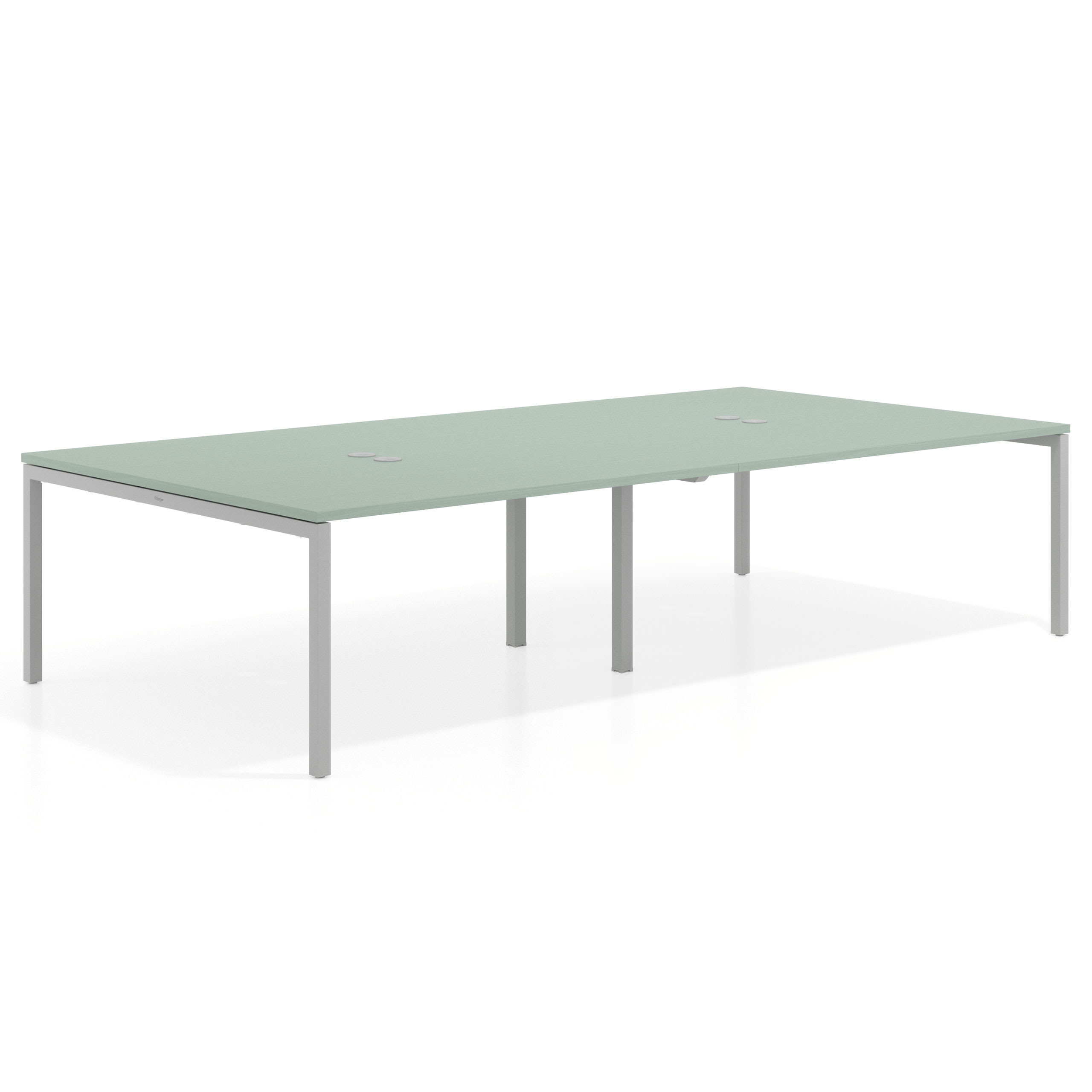mesa multipuesto 320x166 iris kube mesa coworking doble fondo 166cm recto 1
