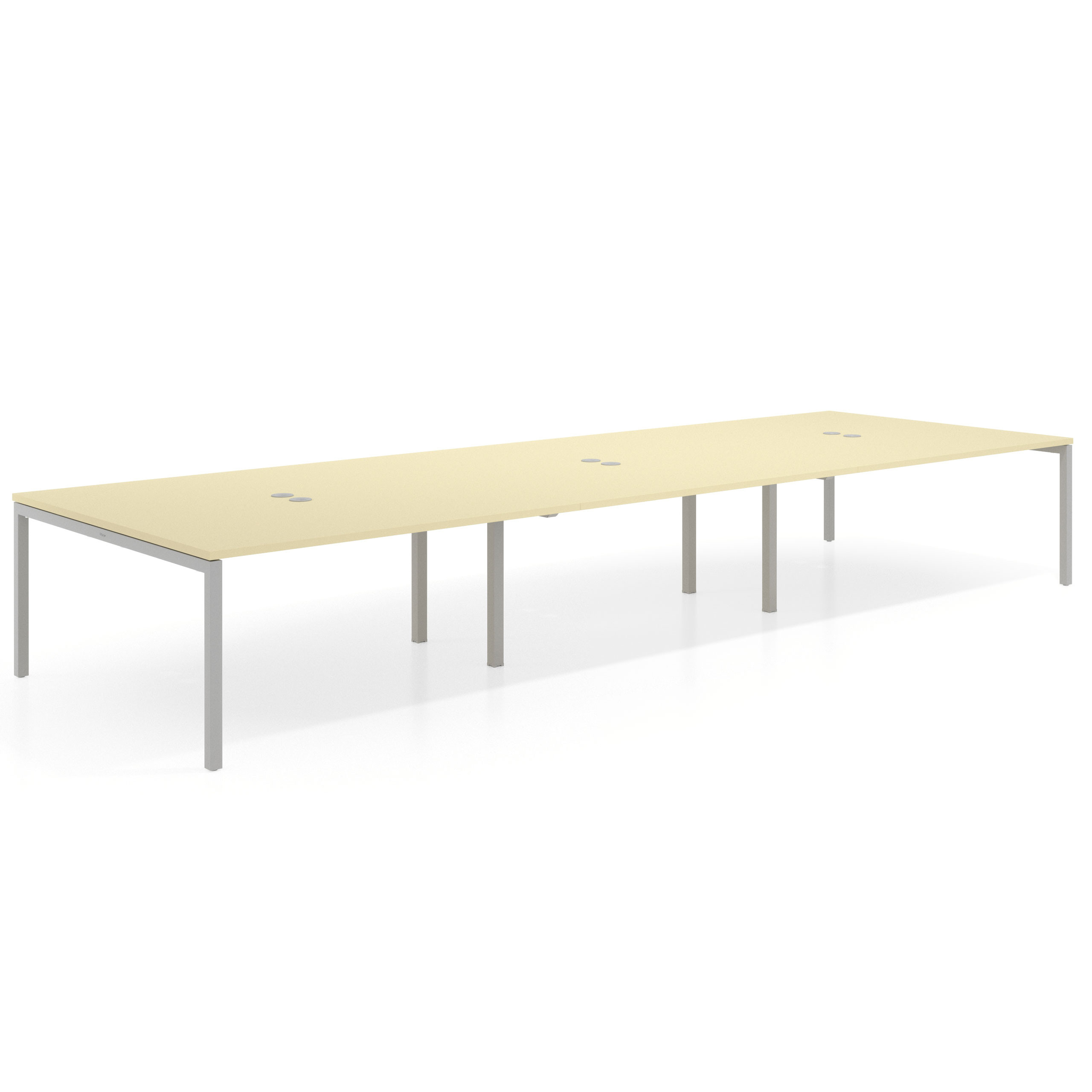 mesa multipuesto 420x166 salvia kube mesa coworking triple fondo 166cm recto 1