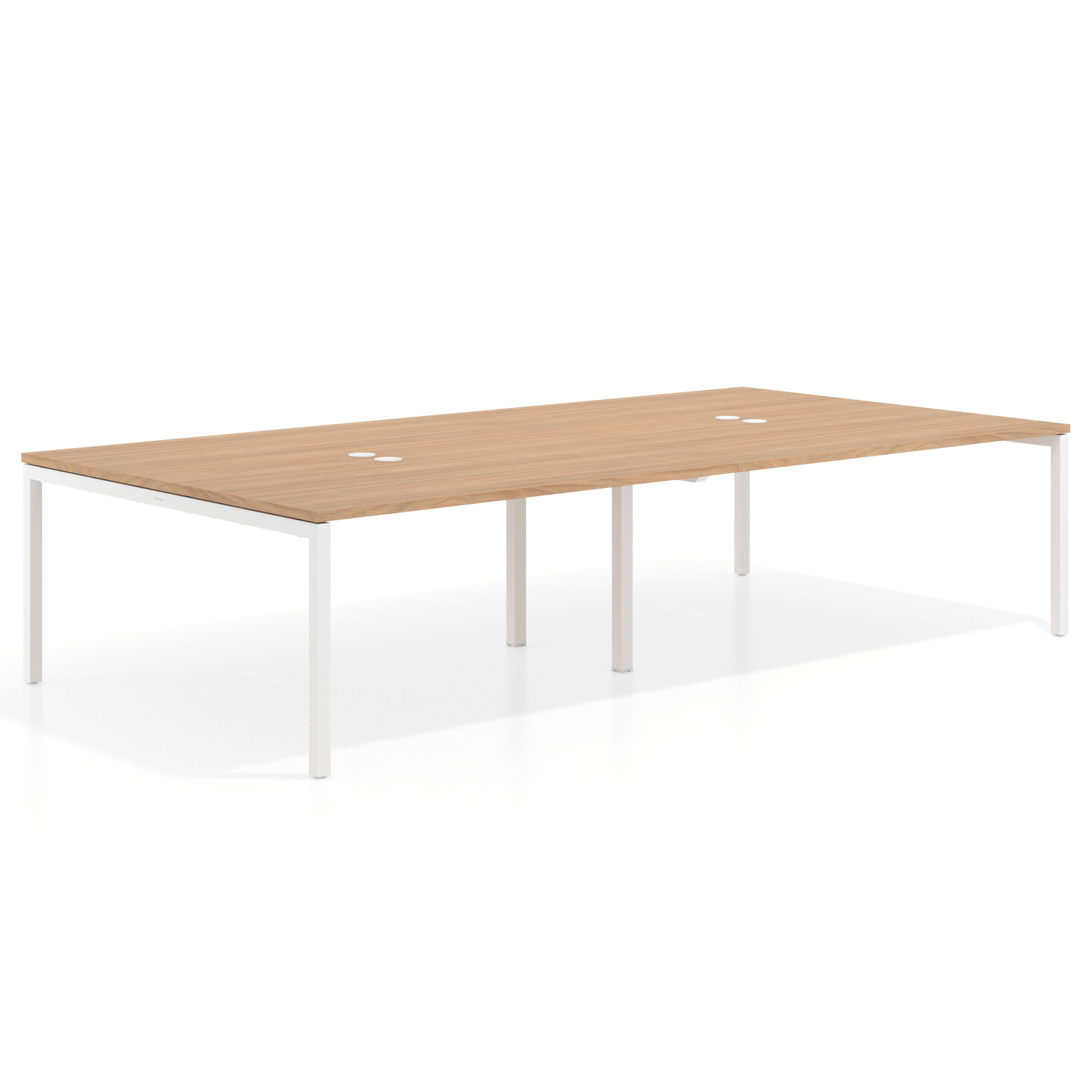 mesa multipuesto 240x166 siroco kube mesa coworking doble fondo 166cm recto 1