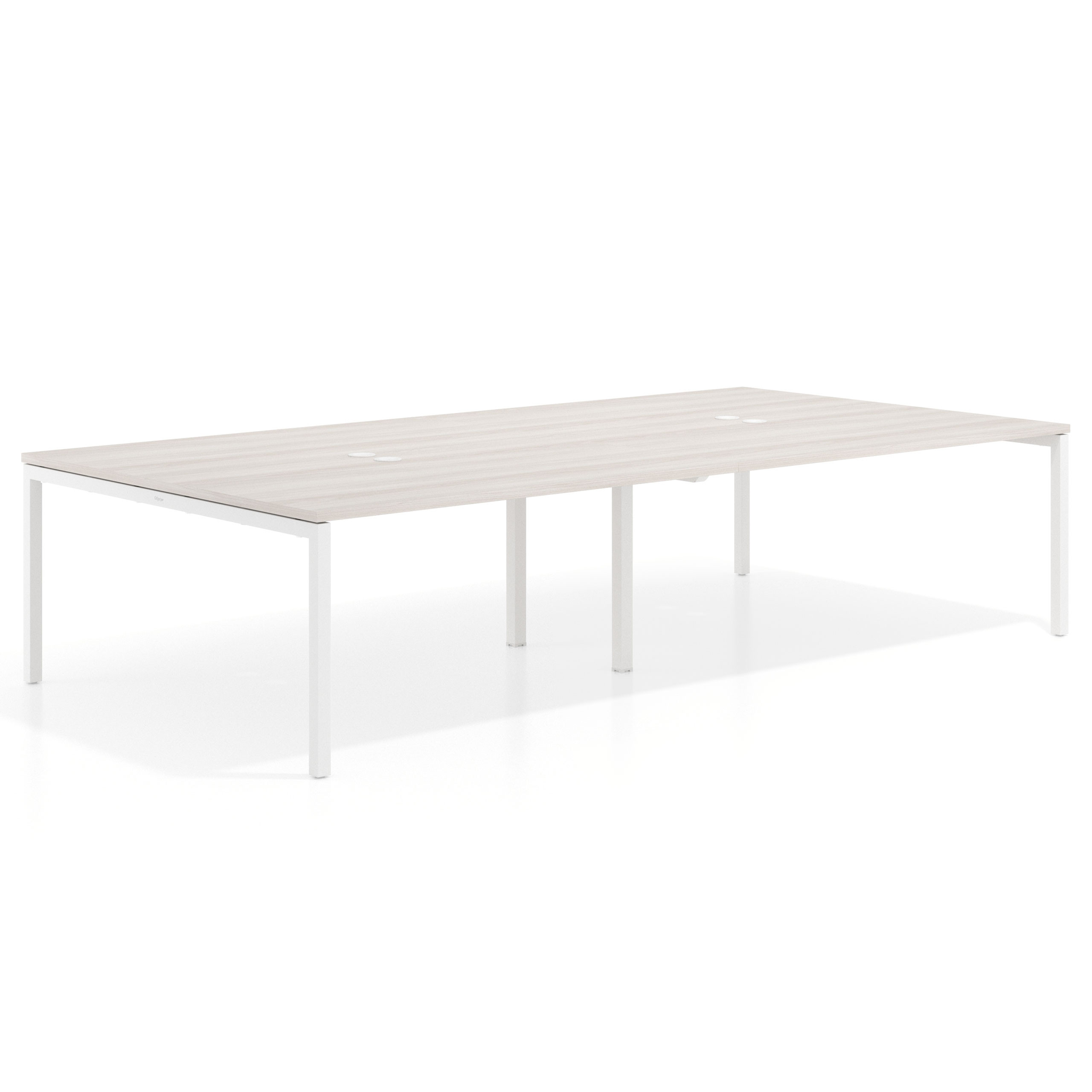 mesa multipuesto 240x166 california kube mesa coworking doble fondo 166cm recto 1