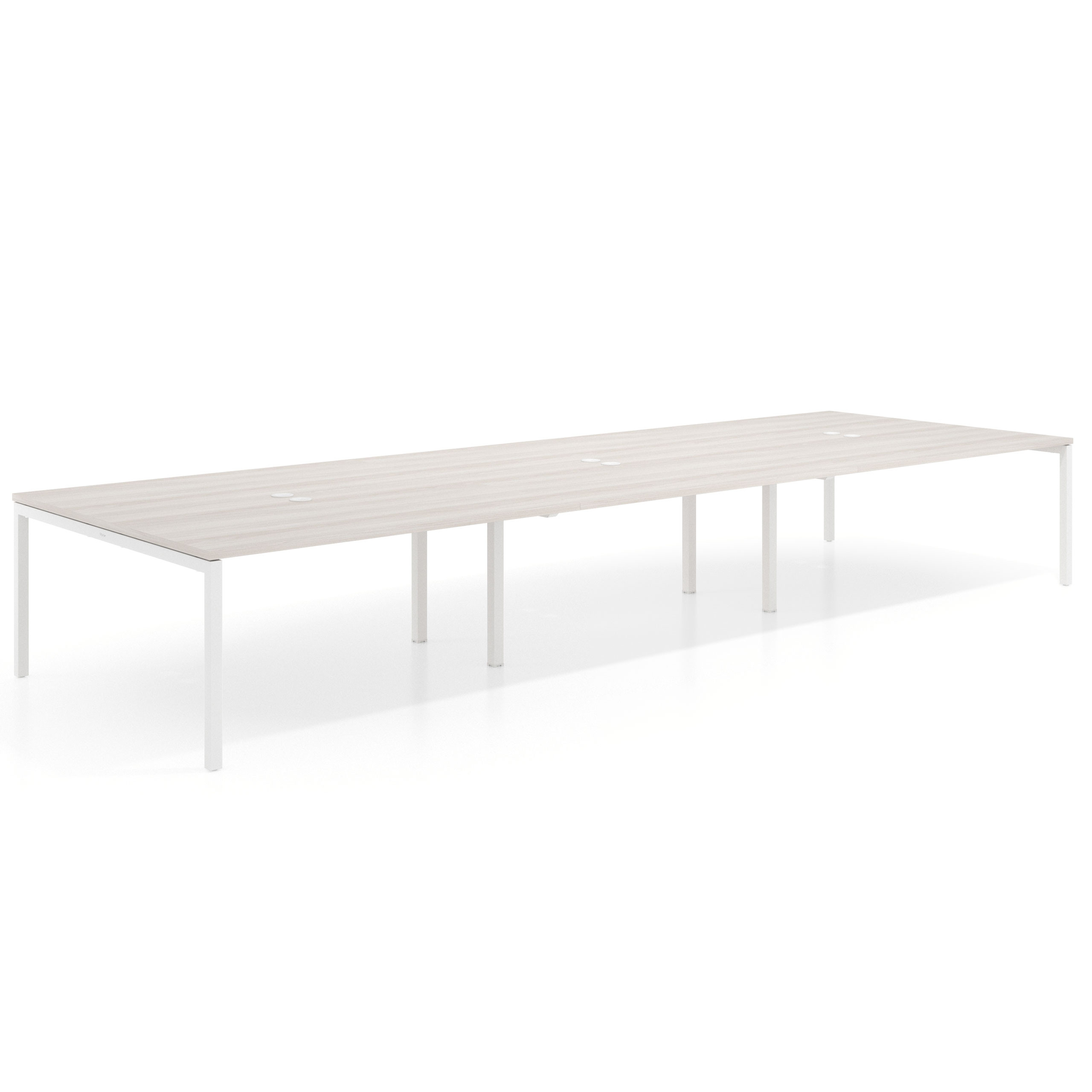 mesa multipuesto 360x166 california kube mesa coworking triple fondo 166cm recto 1