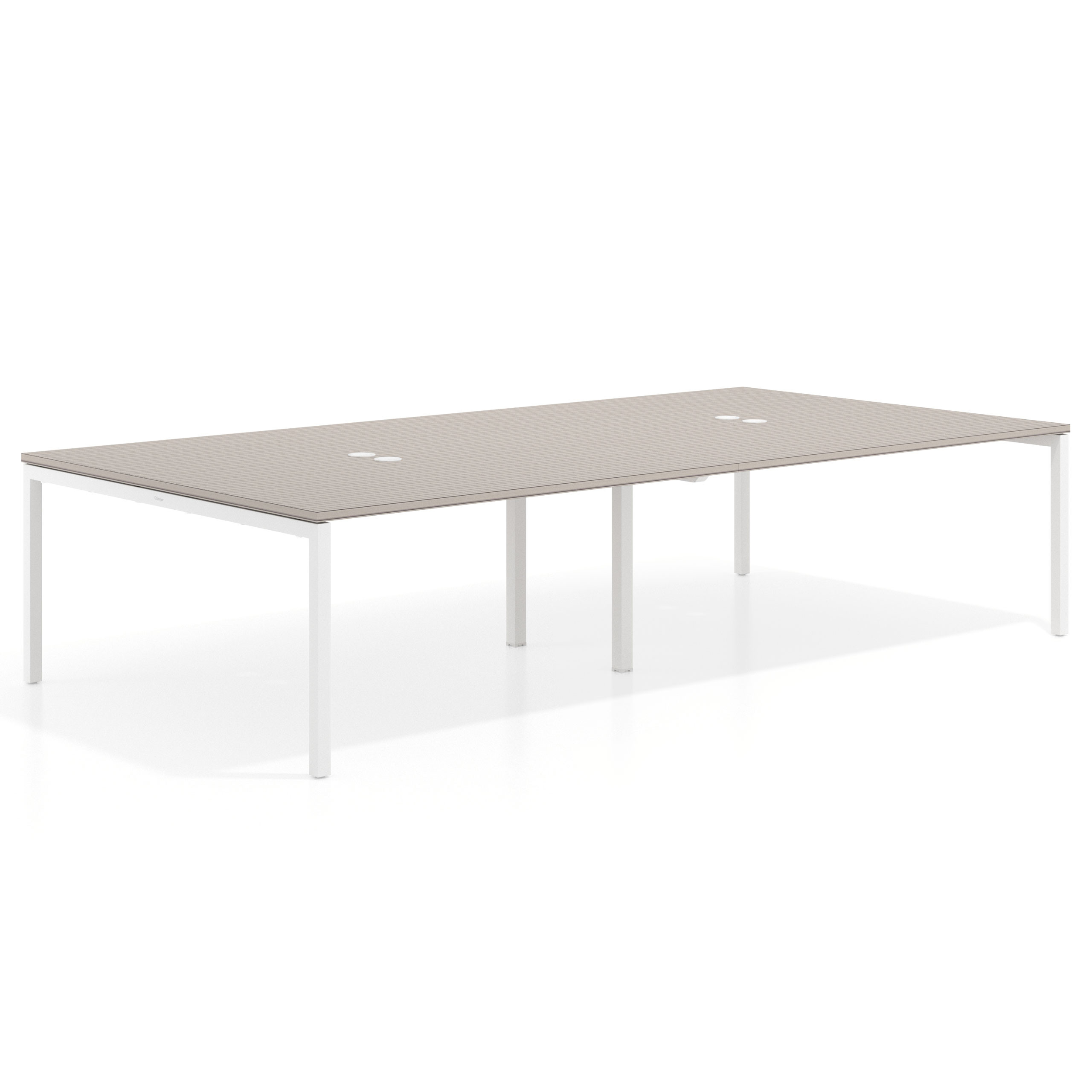 mesa multipuesto 280x166 rayado coco kube mesa coworking doble fondo 166cm recto 1