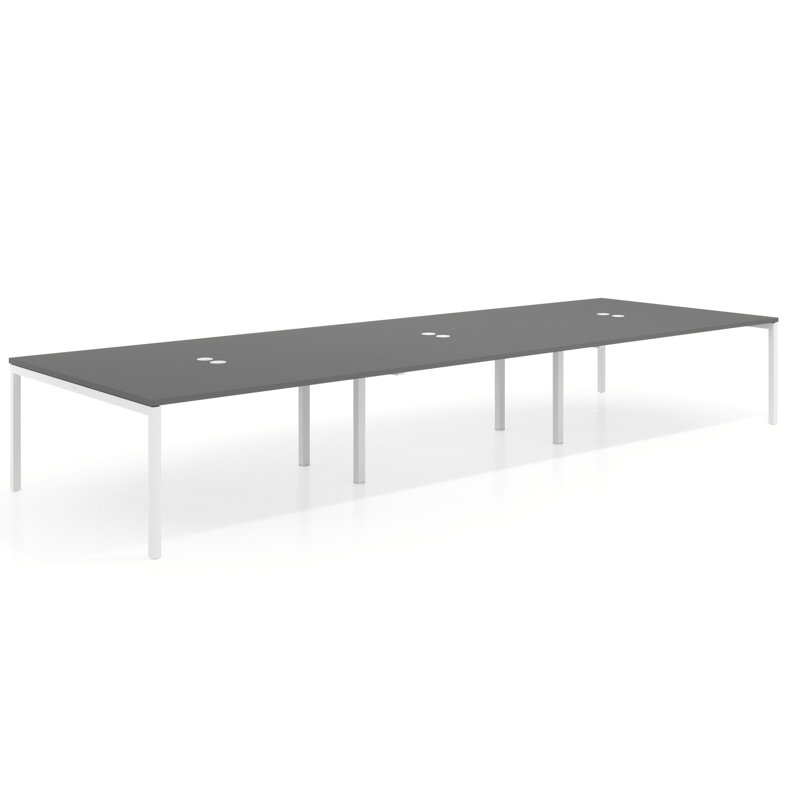 mesa multipuesto 360x166 gris tormenta kube mesa coworking triple fondo 166cm recto 1