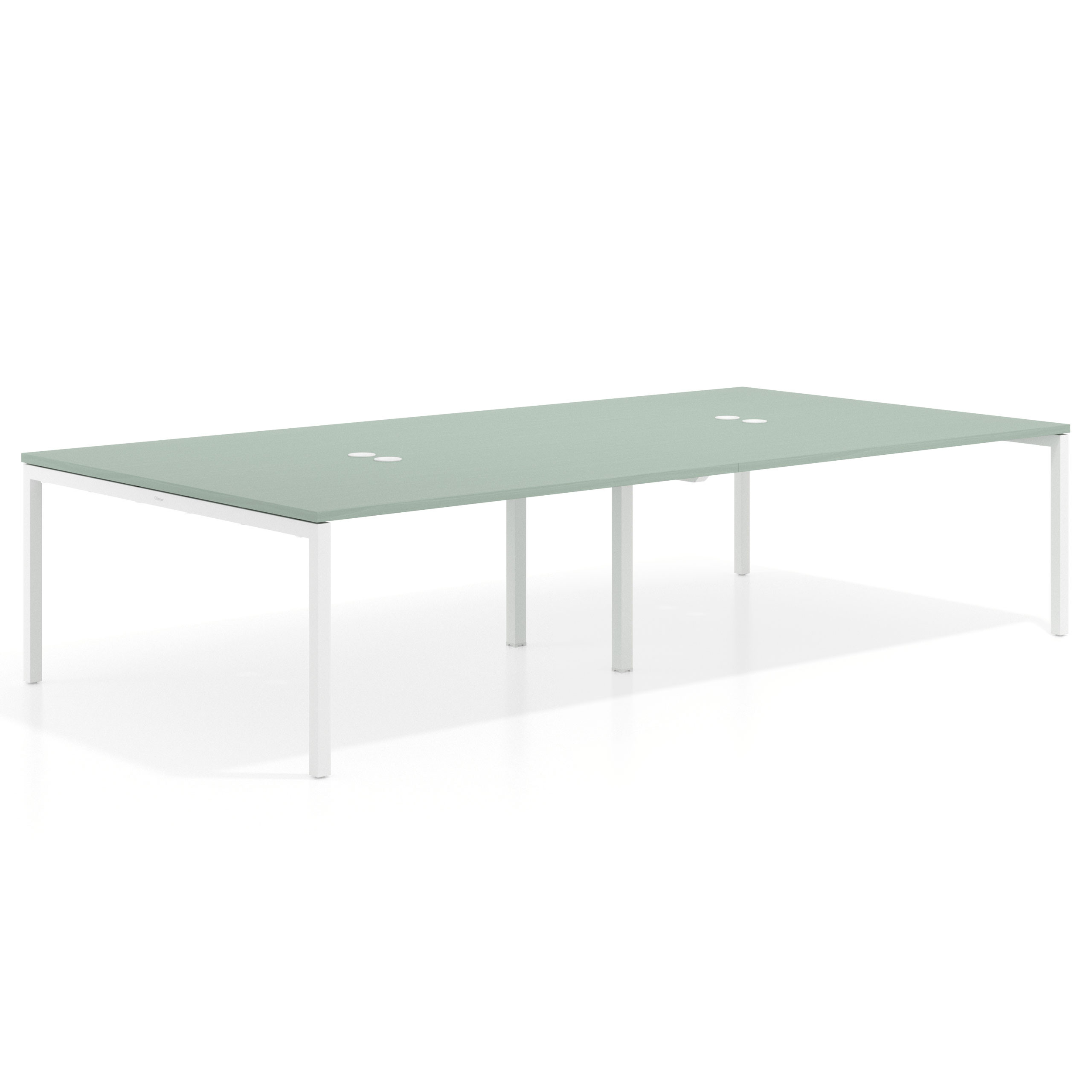 mesa multipuesto 240x166 iris kube mesa coworking doble fondo 166cm recto 1