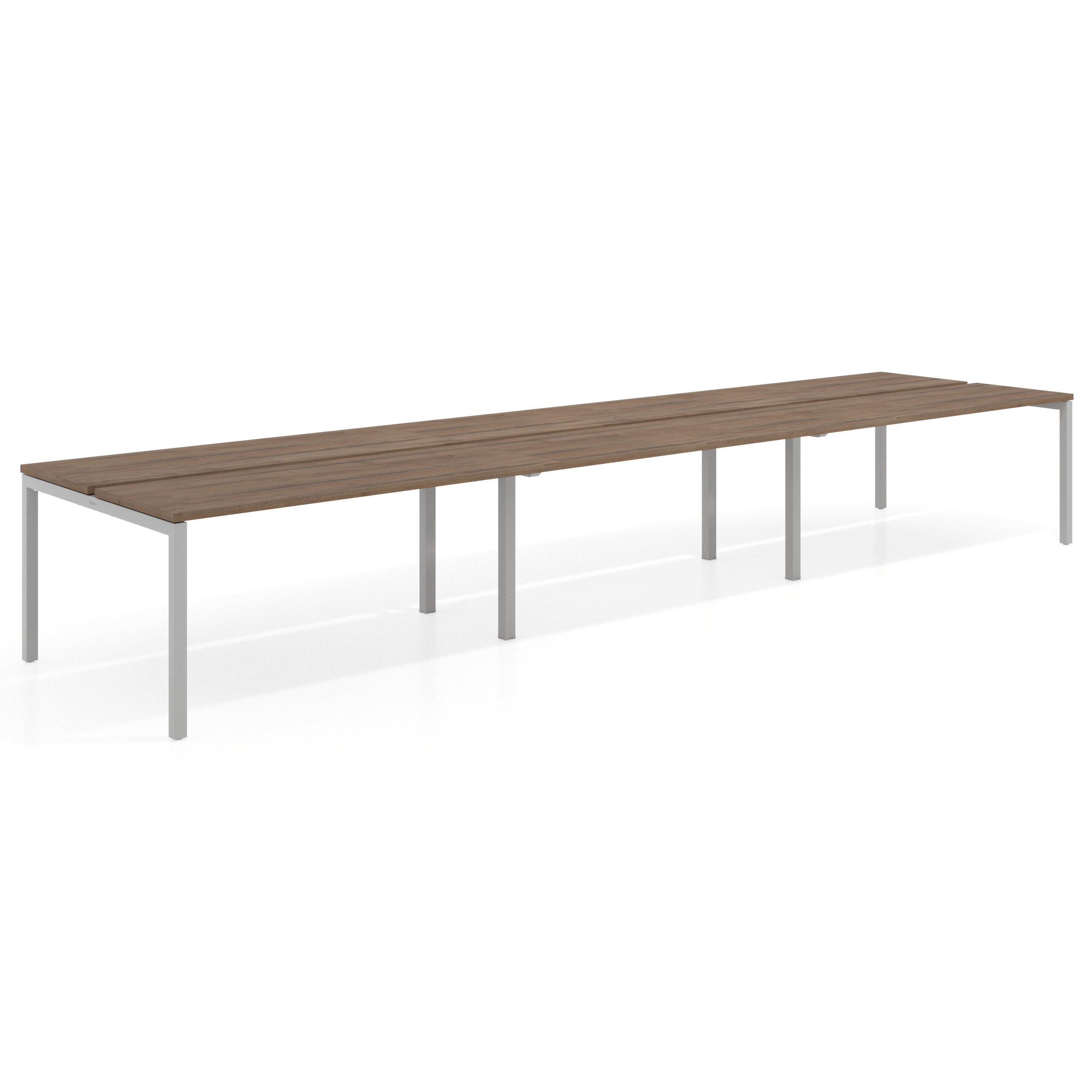 mesa multipuesto 360x126 noce sabi kube mesa bench triple fondo 126cm recto 1