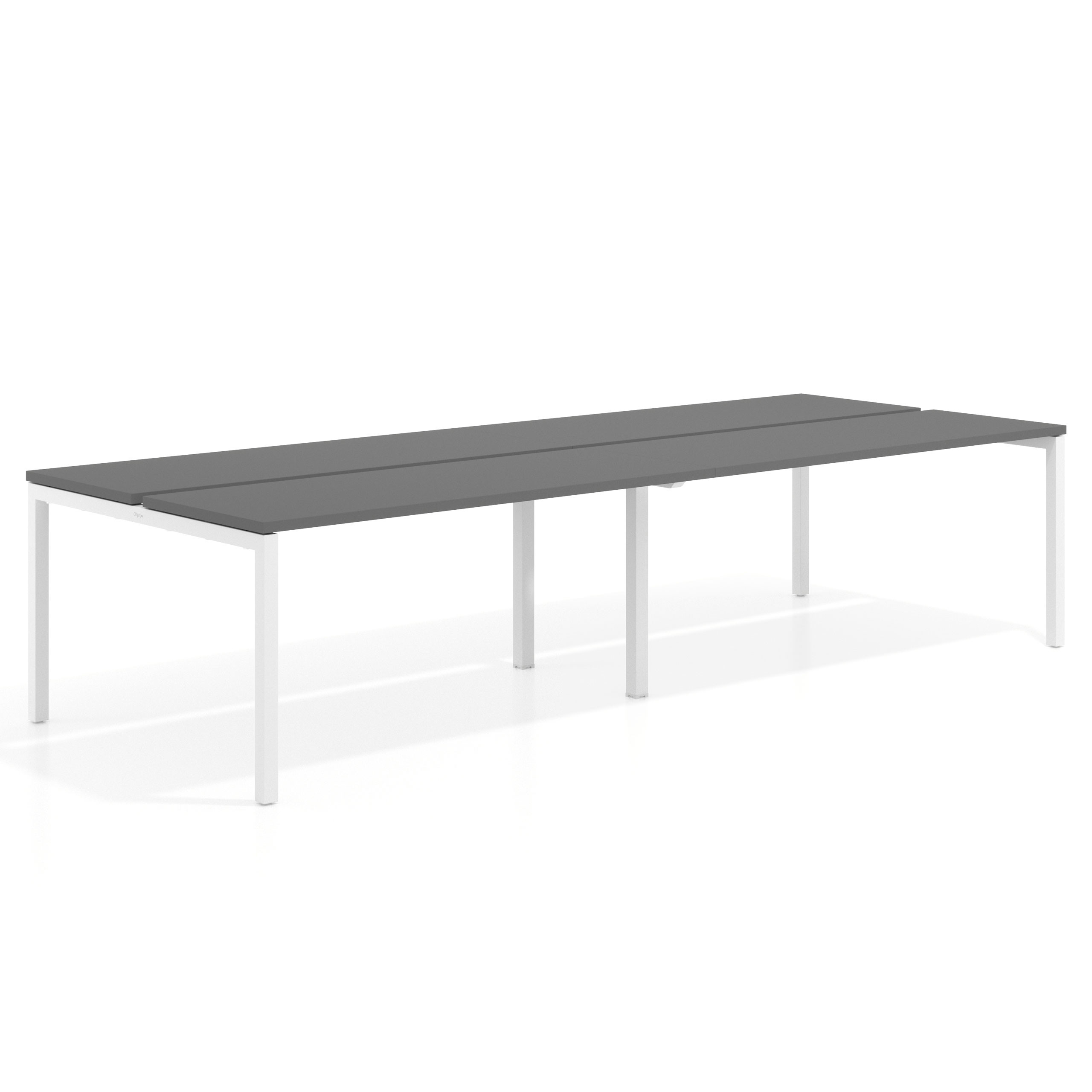 mesa multipuesto 200x126 gris tormenta kube mesa bench doble fondo 126cm recto 1