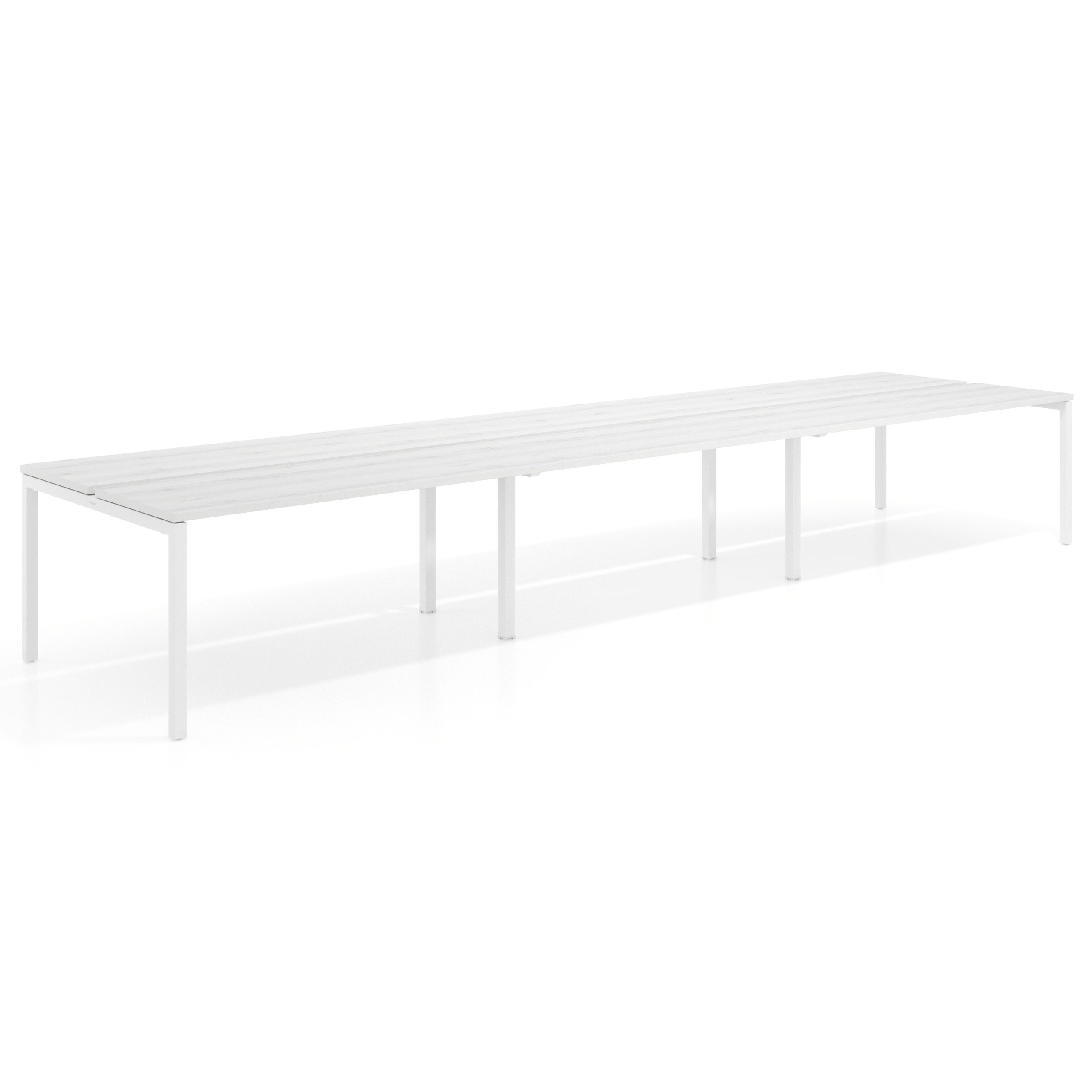mesa multipuesto 420x126 albo kube mesa bench triple fondo 126cm recto 1