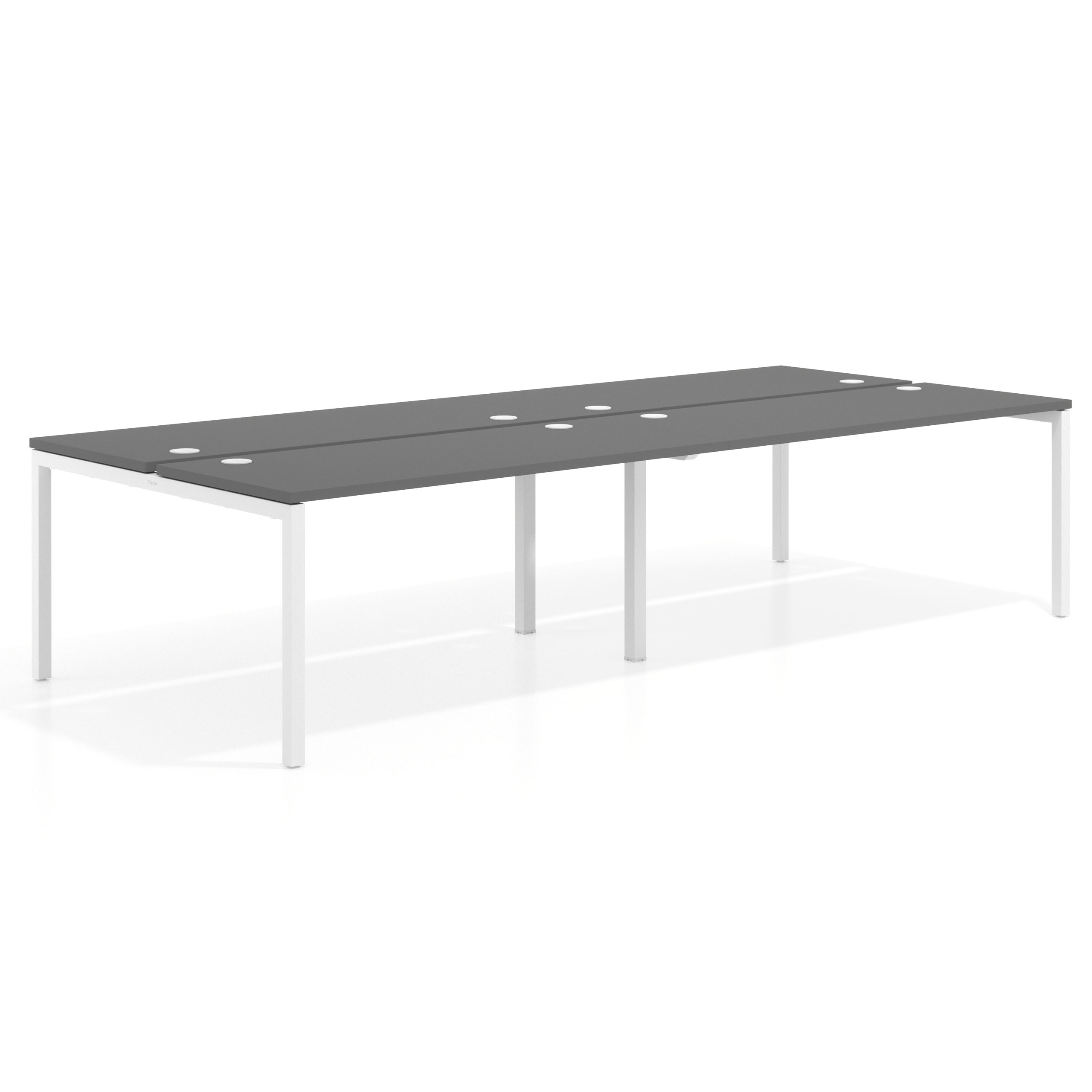 mesa multipuesto 280x142 gris tormenta kube mesa bench doble fondo 142cm recto 1