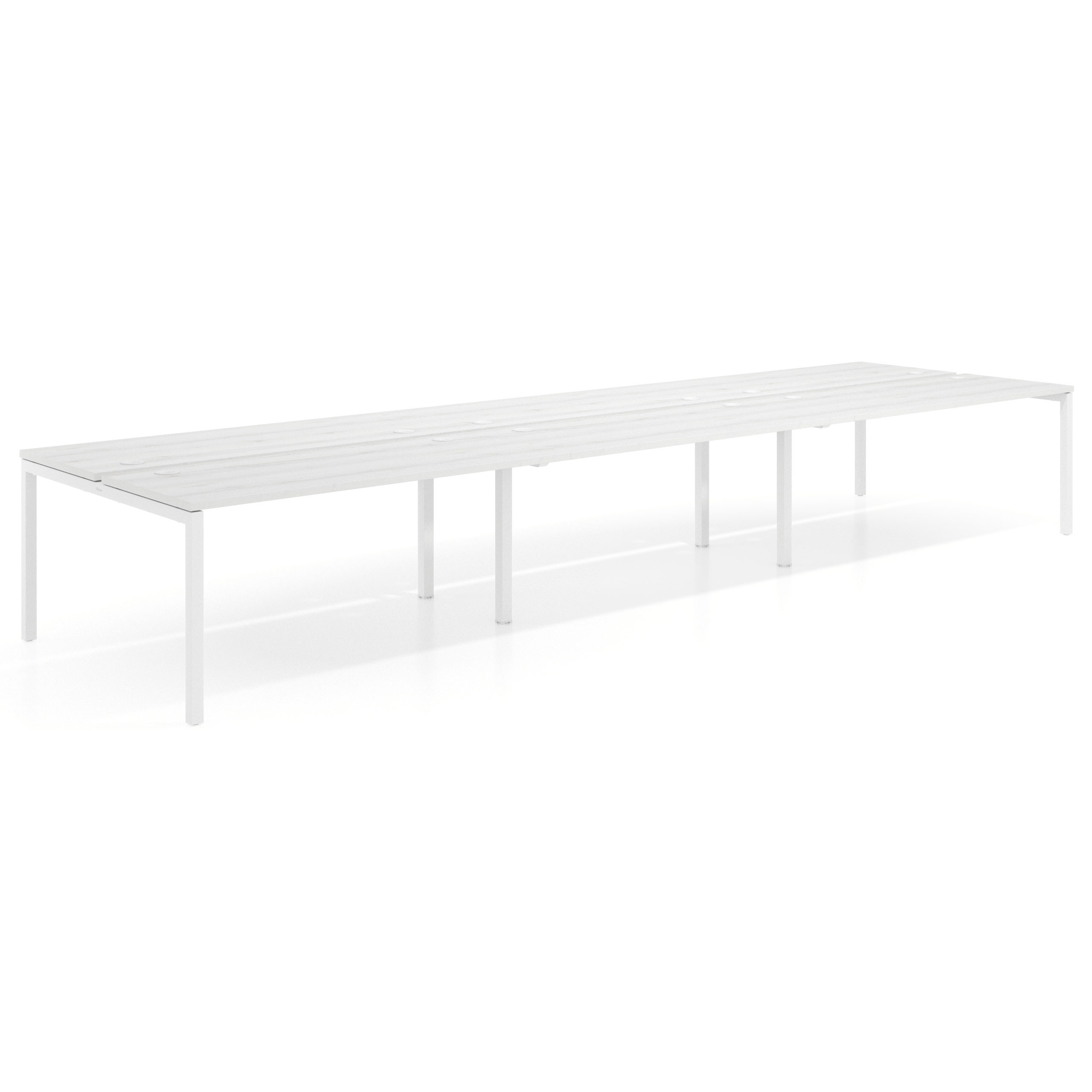 mesa multipuesto 420x142 albo kube mesa bench triple fondo 142cm recto 1