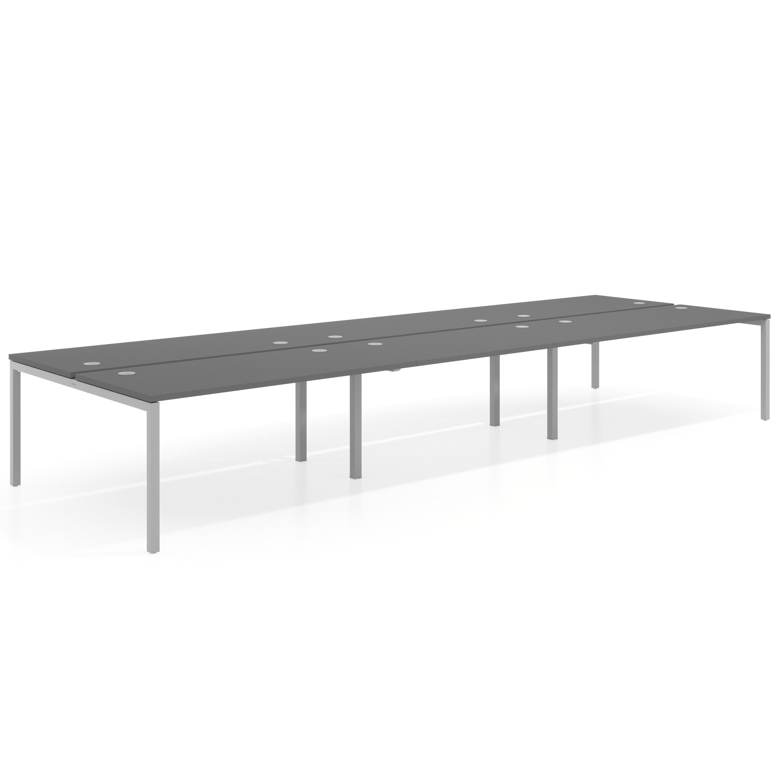 mesa multipuesto 420x166 gris tormenta kube mesa bench triple fondo 166cm recto 1