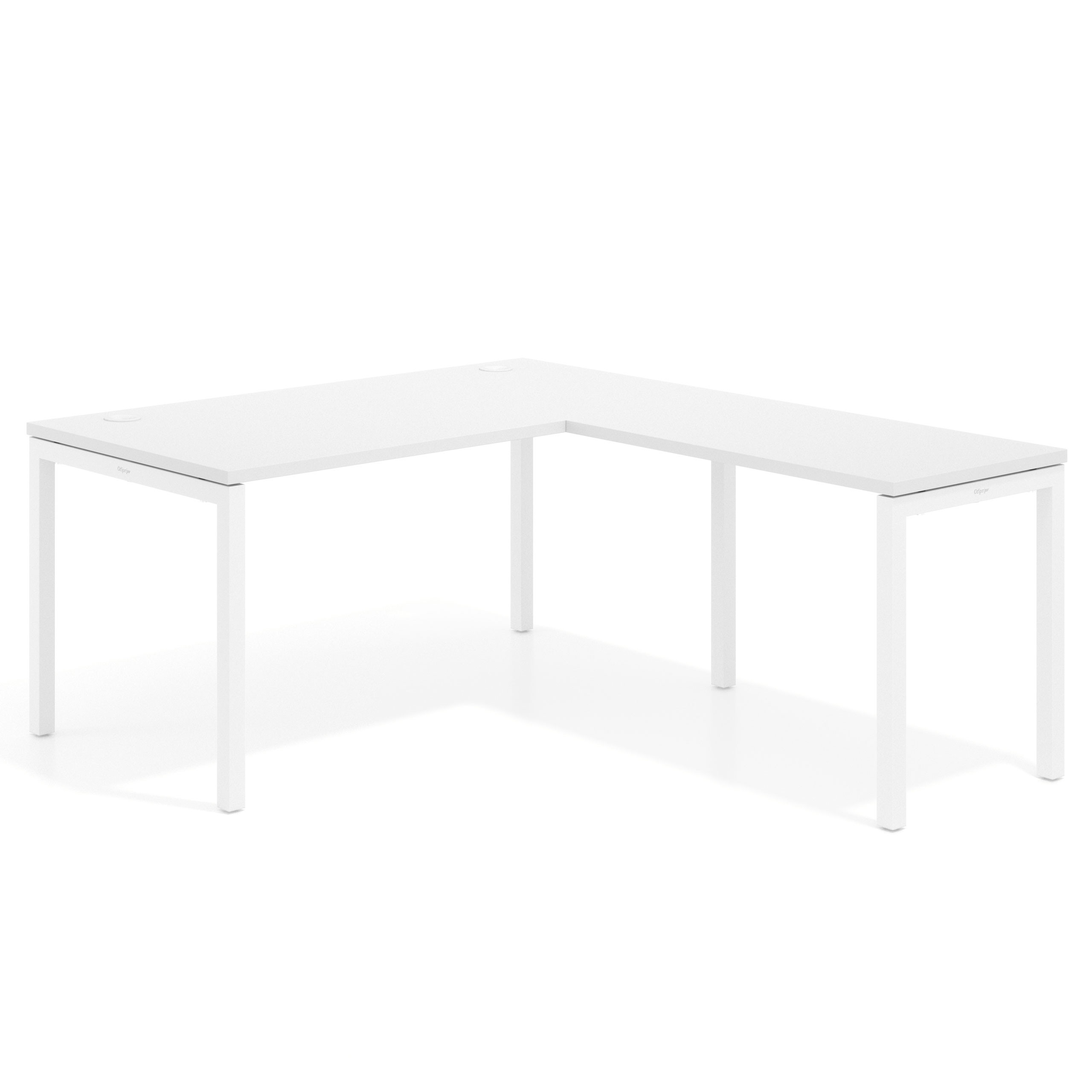mesa en l 140x180 blanco mate kube mesa fondo 80cm con ala recto 1