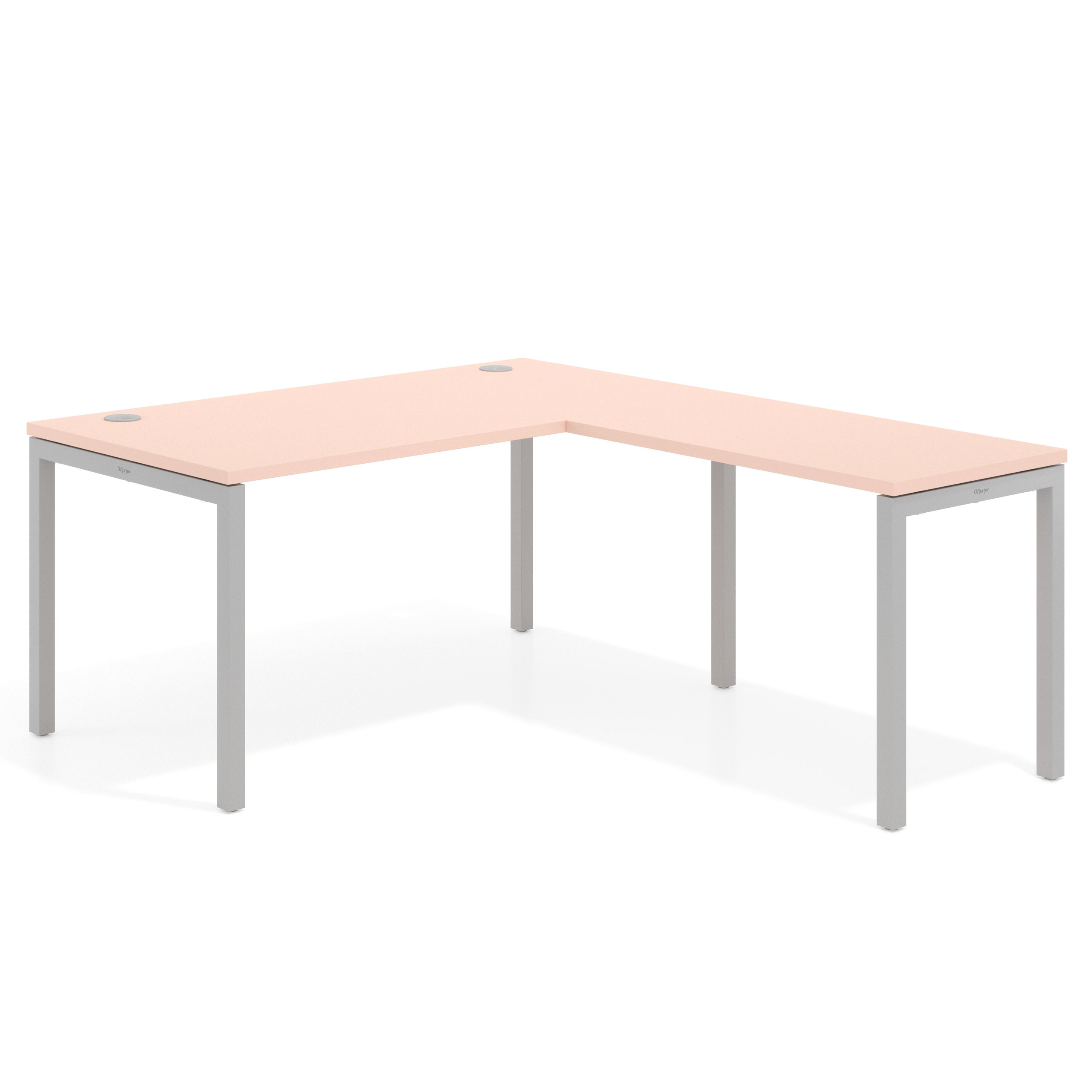 mesa en l 140x180 rosa nube kube mesa fondo 80cm con ala recto 1