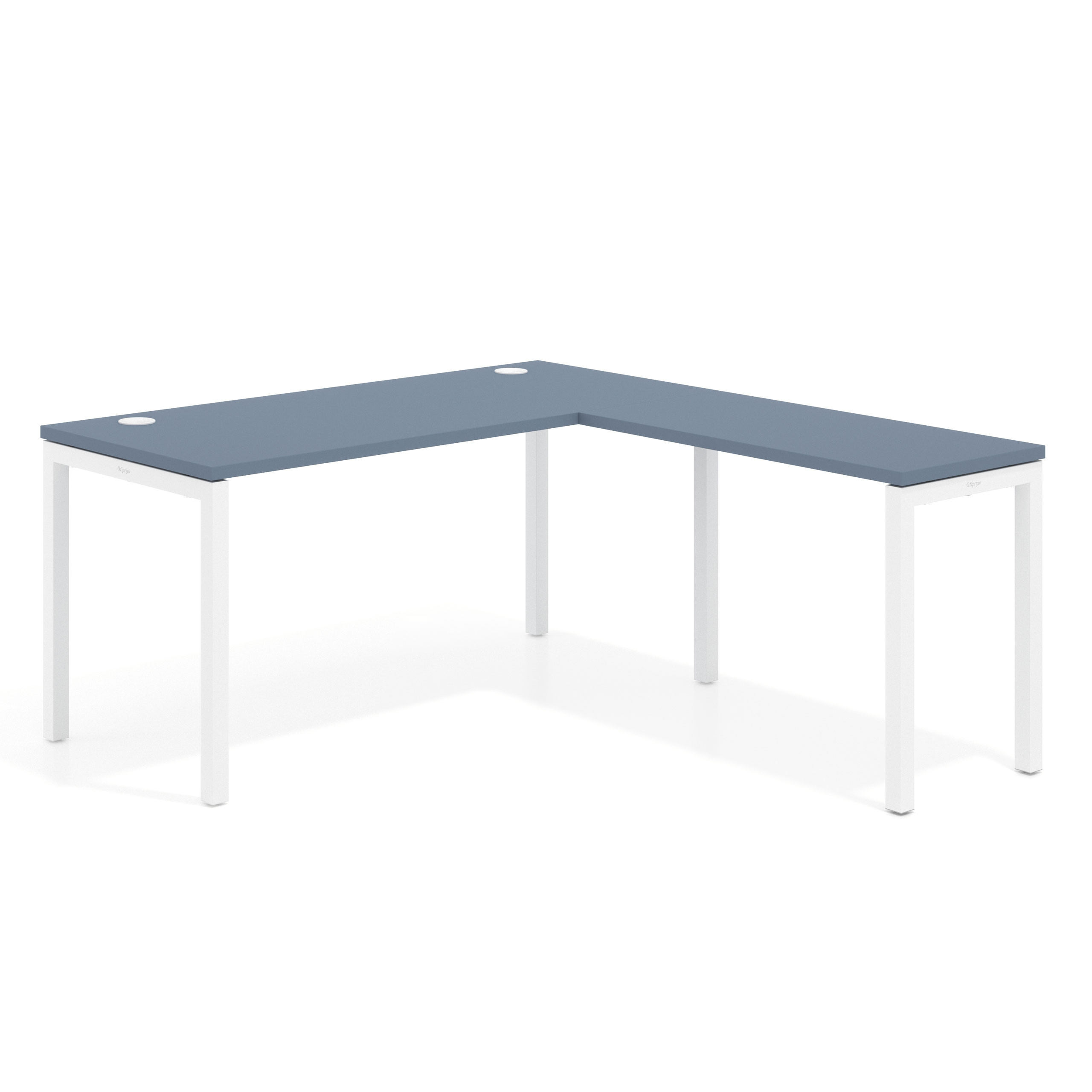 mesa en l 140x168 azul talco kube mesa fondo 68cm con ala corta recto 1