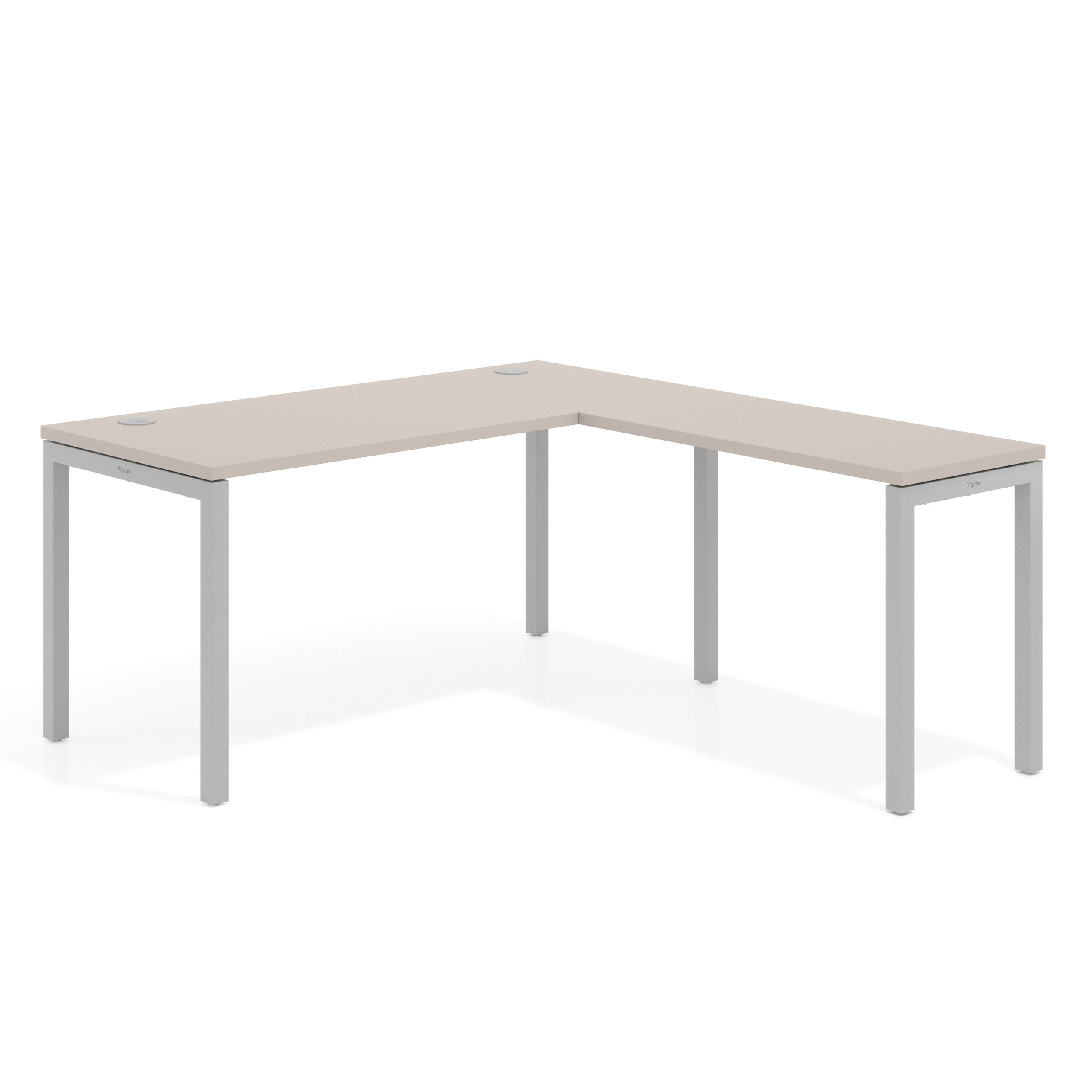 mesa en l 140x168 gris coco kube mesa fondo 68cm con ala corta recto 1
