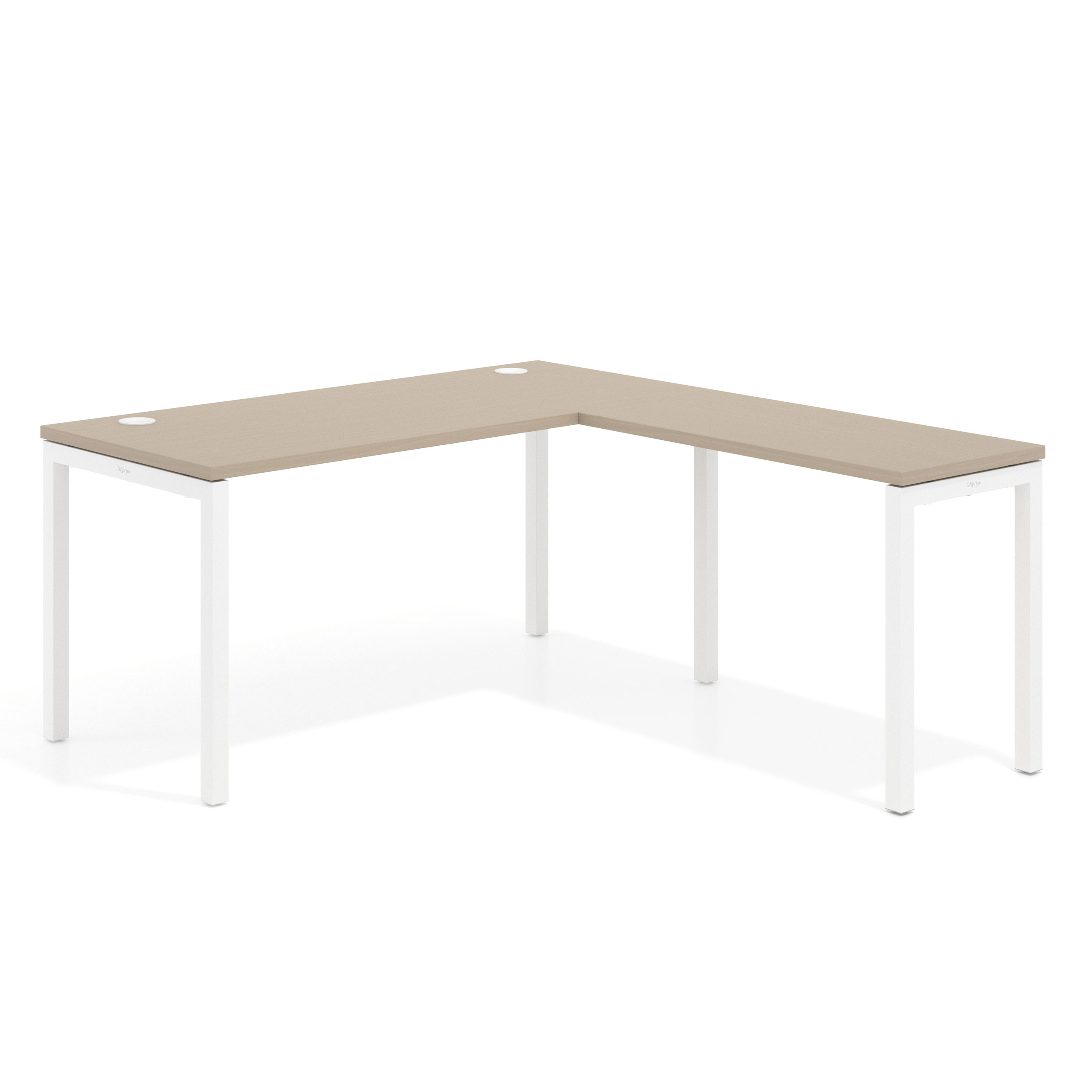 mesa en l 140x168 canvas kube mesa fondo 68cm con ala corta recto 1