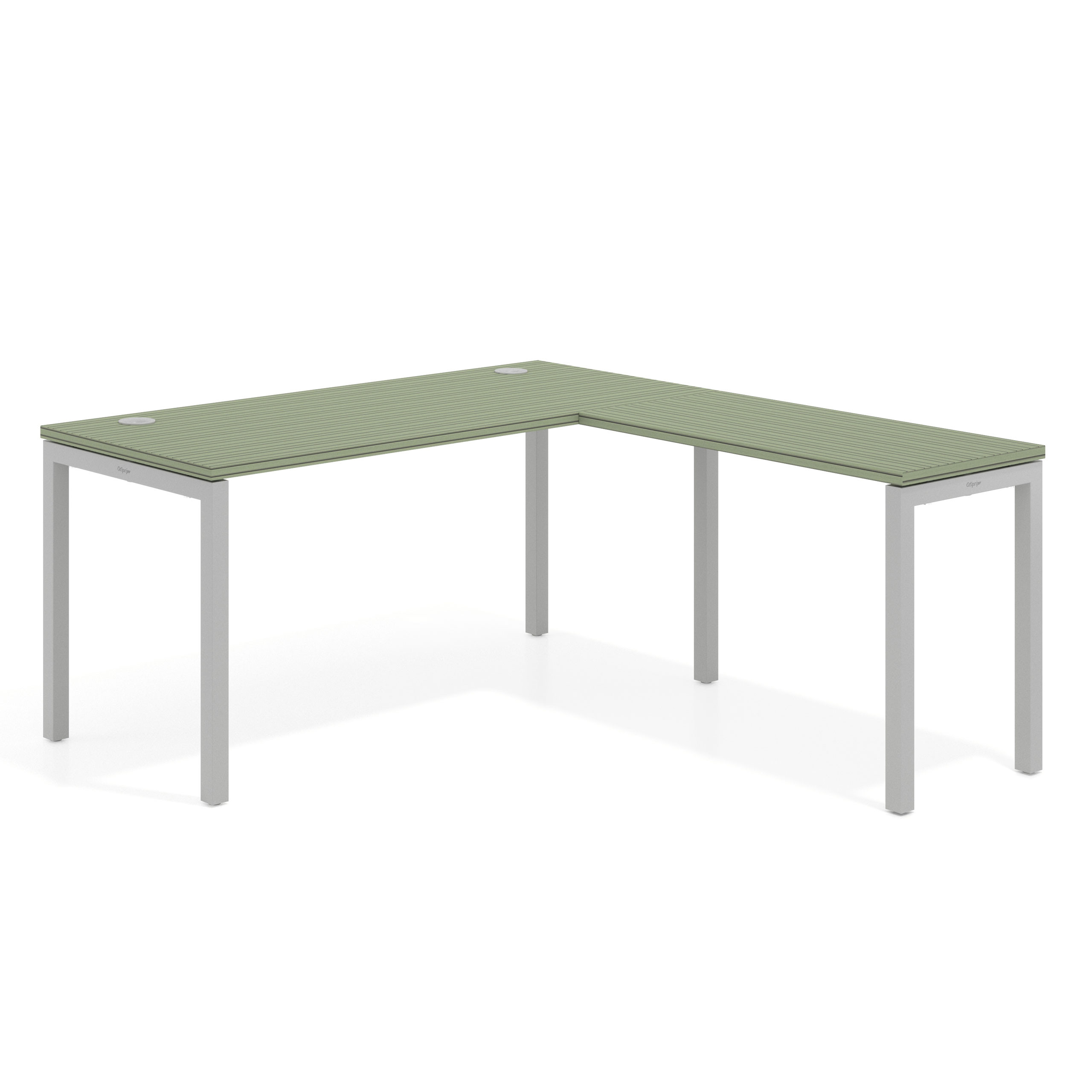 mesa en l 140x168 rayado sauce kube mesa fondo 68cm con ala corta recto 1