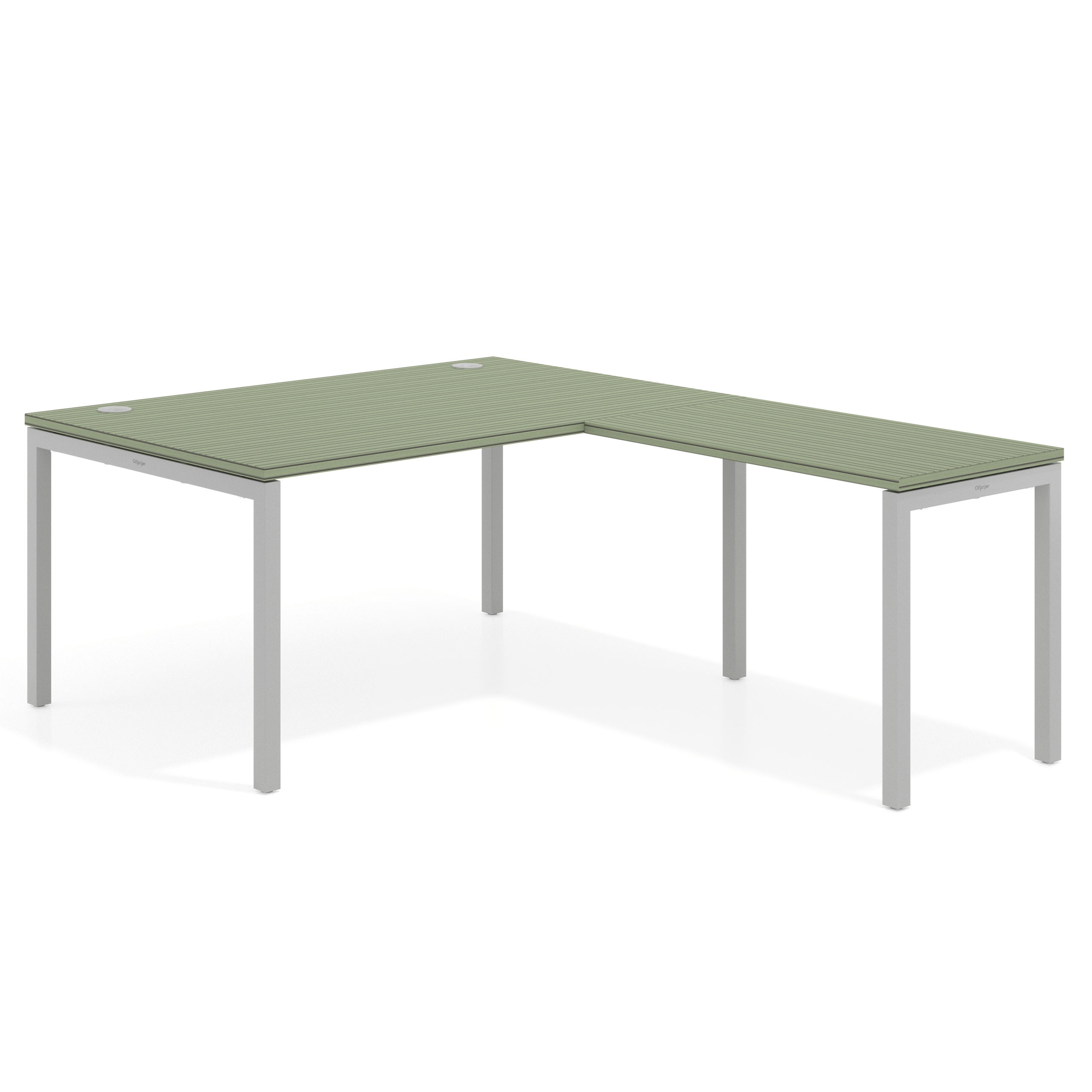 mesa en l 140x200 rayado sauce kube mesa fondo 100cm con ala recto 1