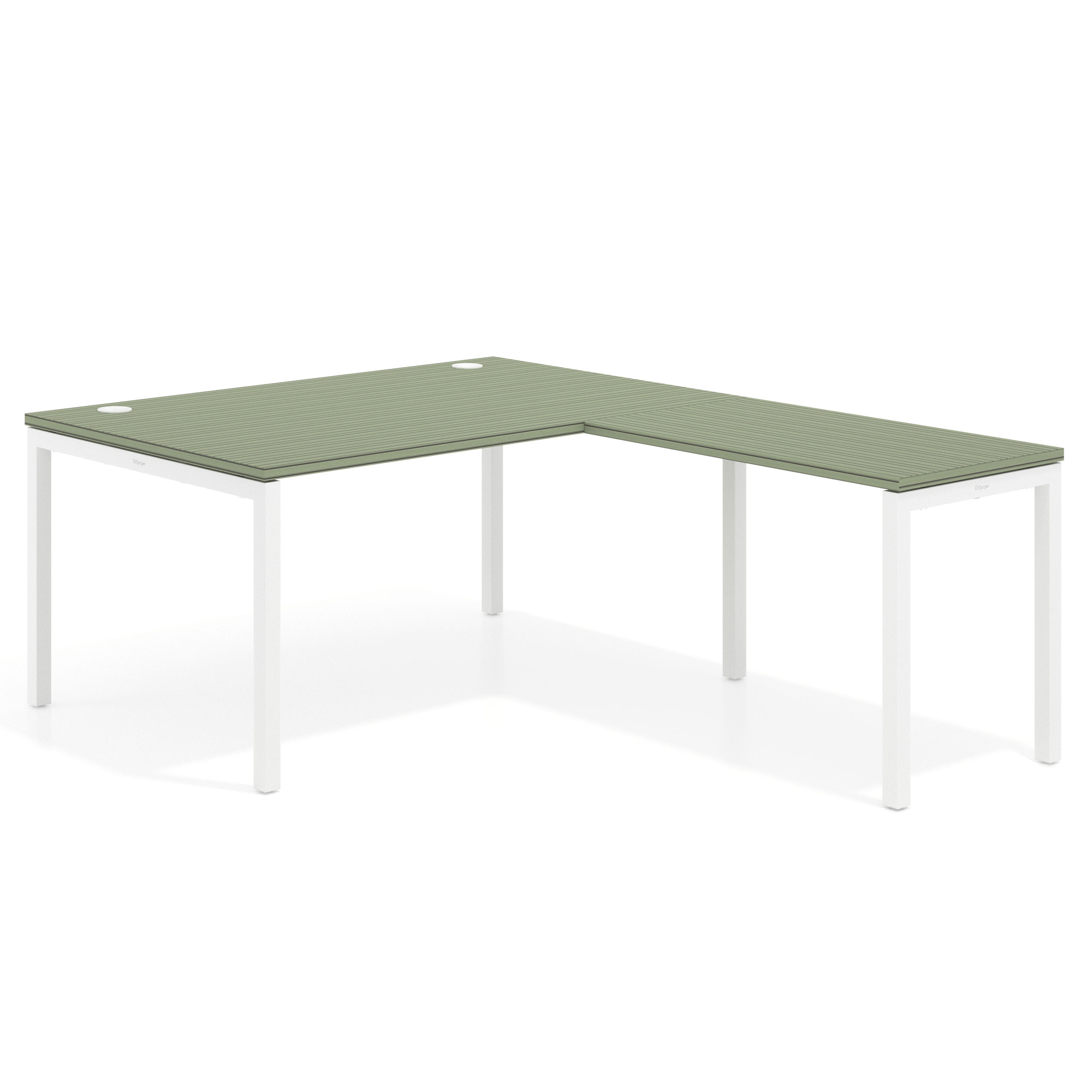 mesa en l 160x200 rayado sauce kube mesa fondo 100cm con ala recto 1