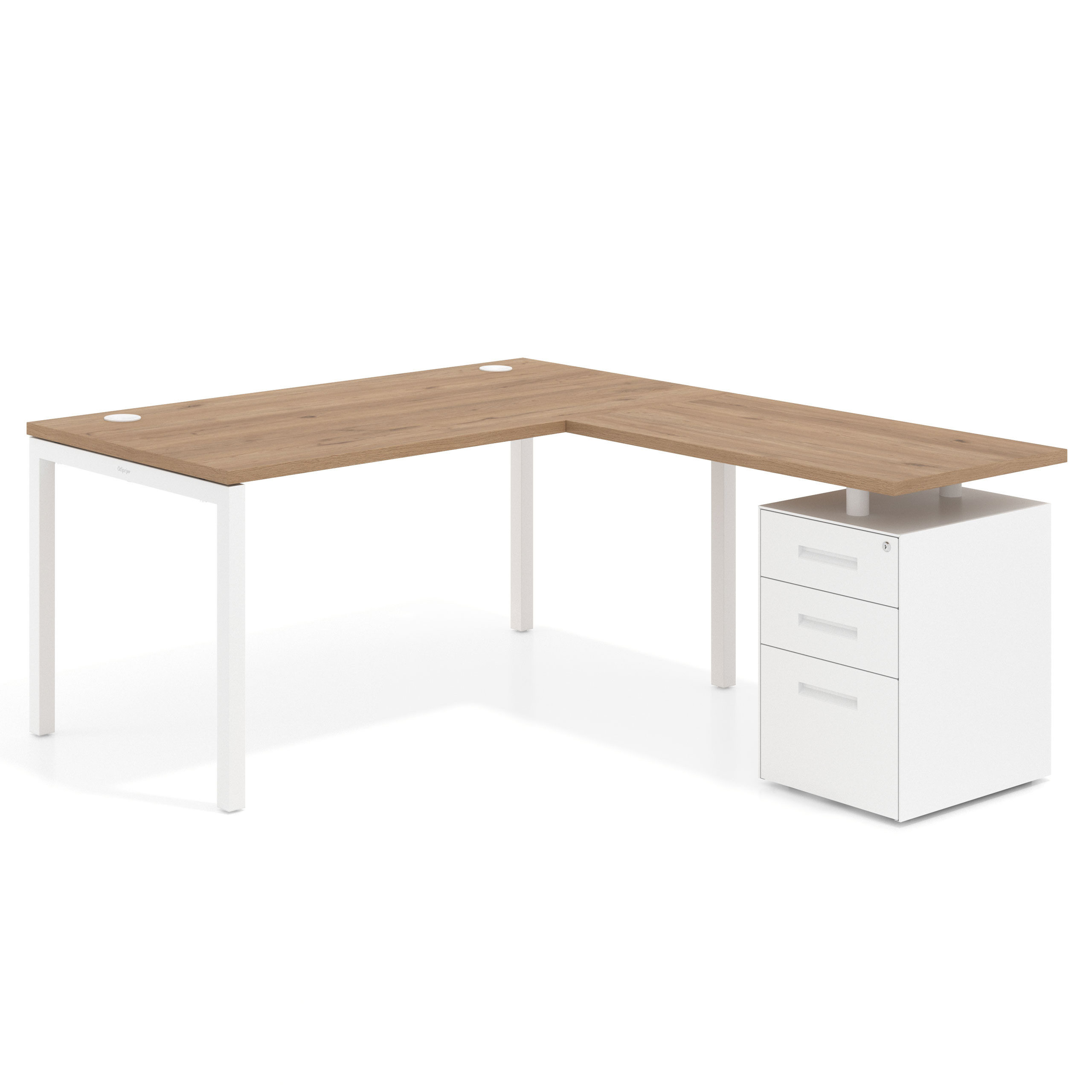 mesa en l 140x180 naturale kube mesa en l fondo 80 frontales metal recto 1