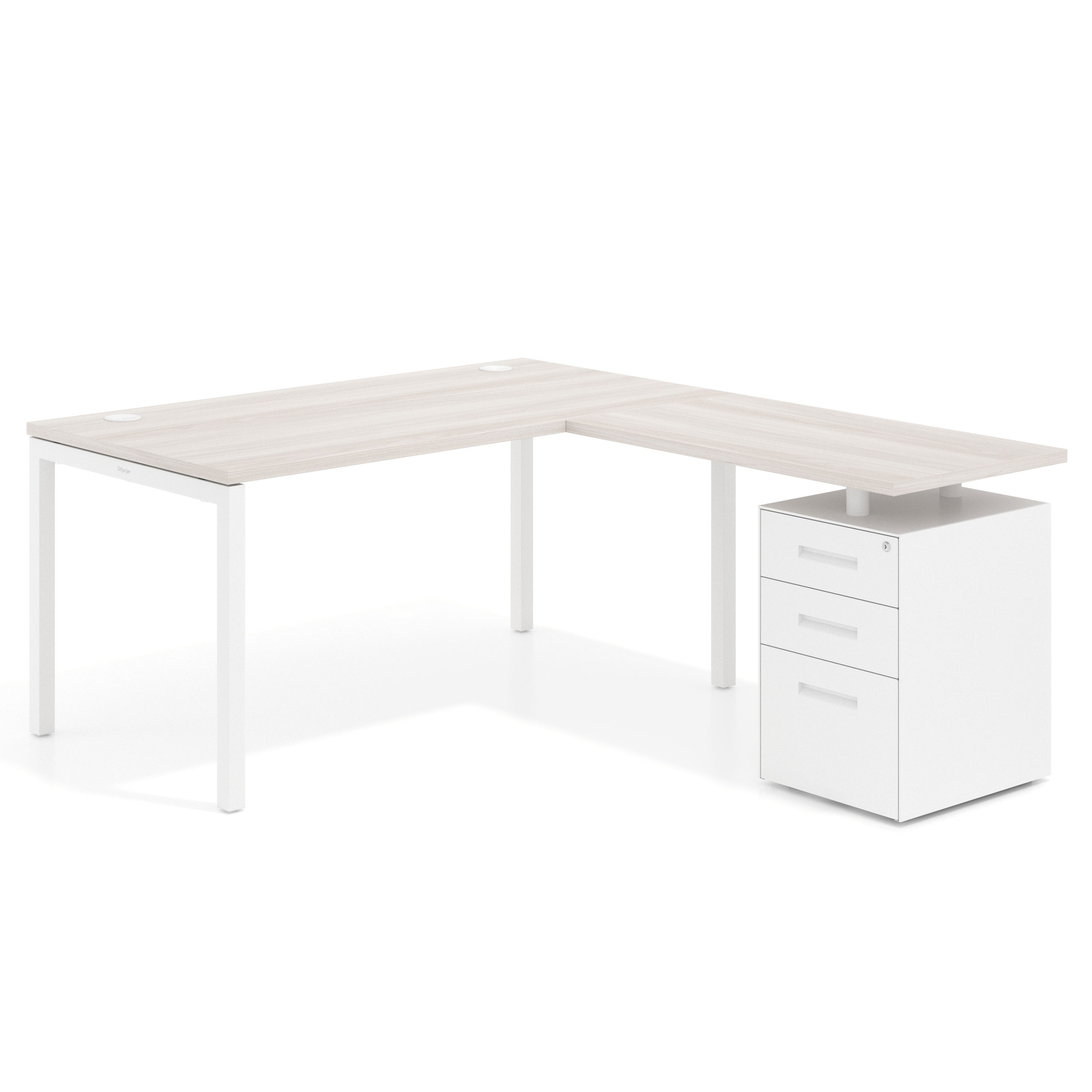 mesa en l 140x180 california kube mesa en l fondo 80 frontales metal recto 1