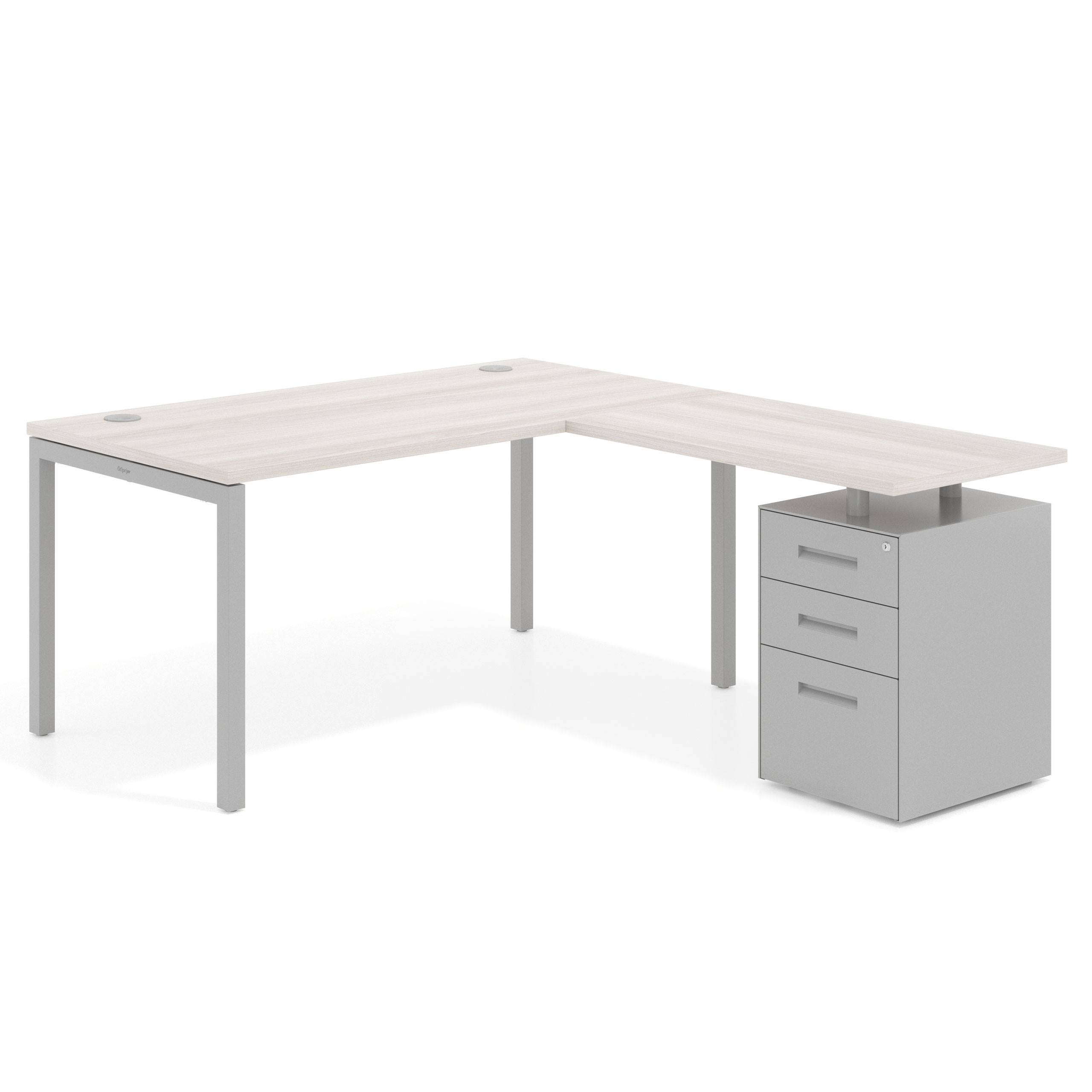 mesa en l 140x180 california kube mesa en l fondo 80 frontales metal recto 1