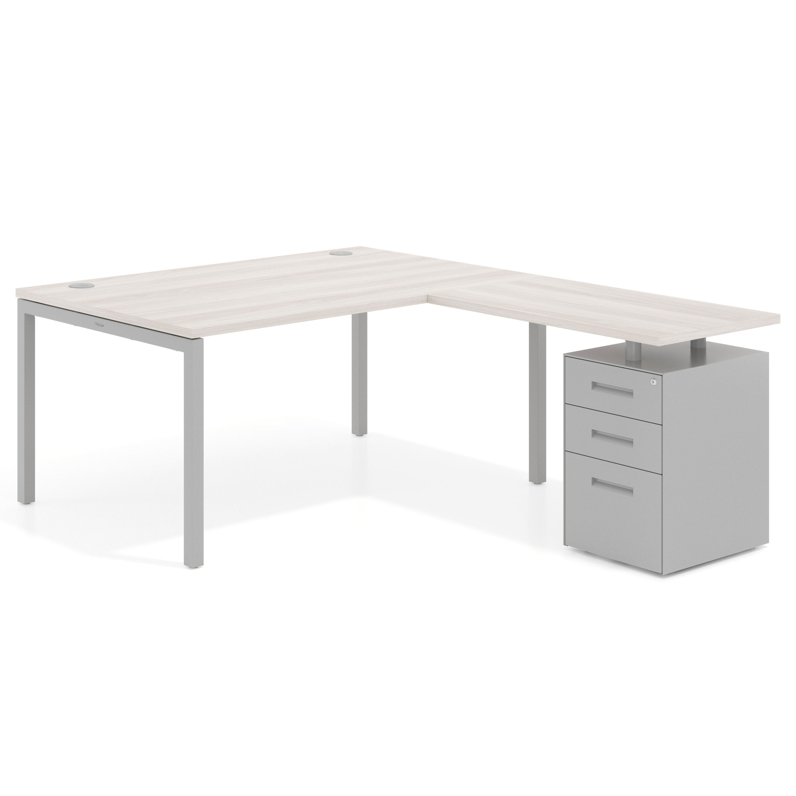 mesa en l 140x200 california kube mesa en l fondo 100 frontales metal recto 1